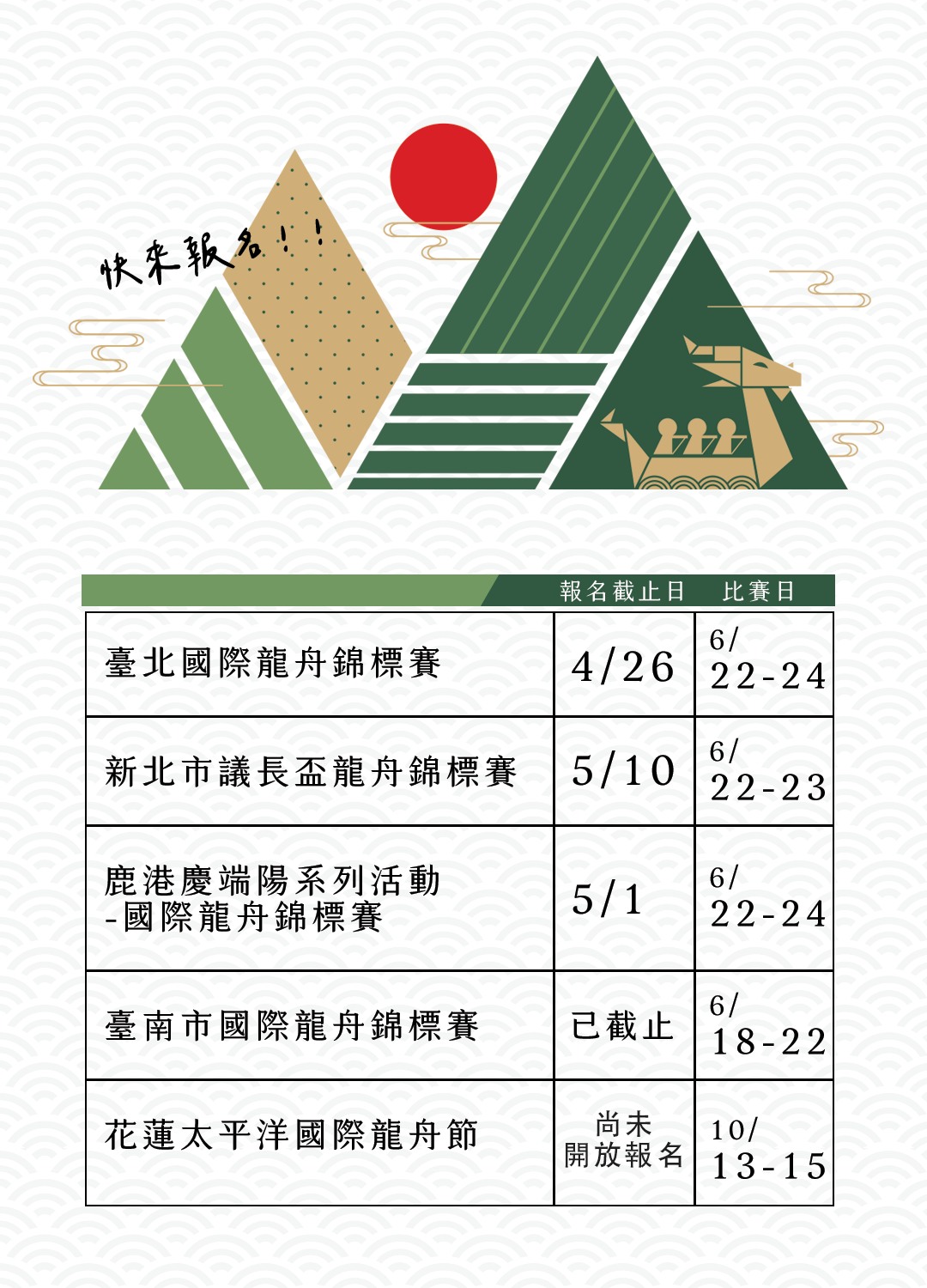 I運動 - 你喜歡滑龍舟嗎？想體驗看看嗎？ 一年一度的龍舟賽即將開跑🔥 把握機會快去報名～ #臺北國際龍舟錦標賽 👉...