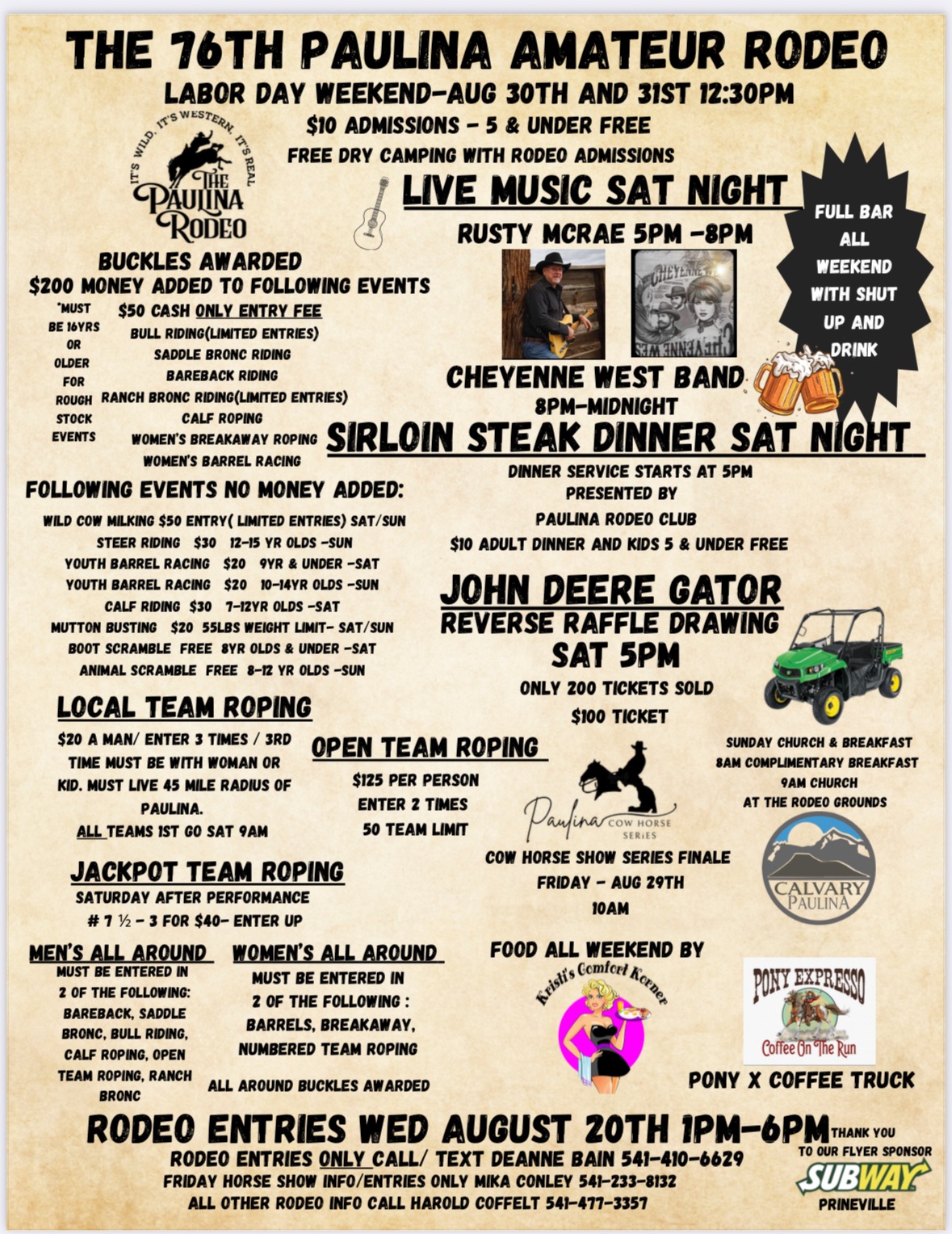 The Real Paulina Amateur Rodeo Page | Paulina OR