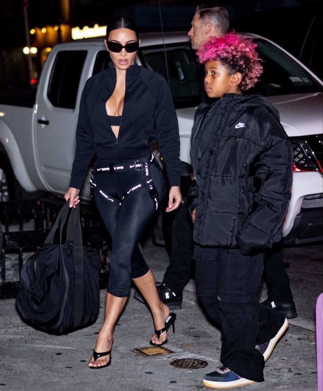 Star - Kim Kardashian with her son Saint West arriving at the ...