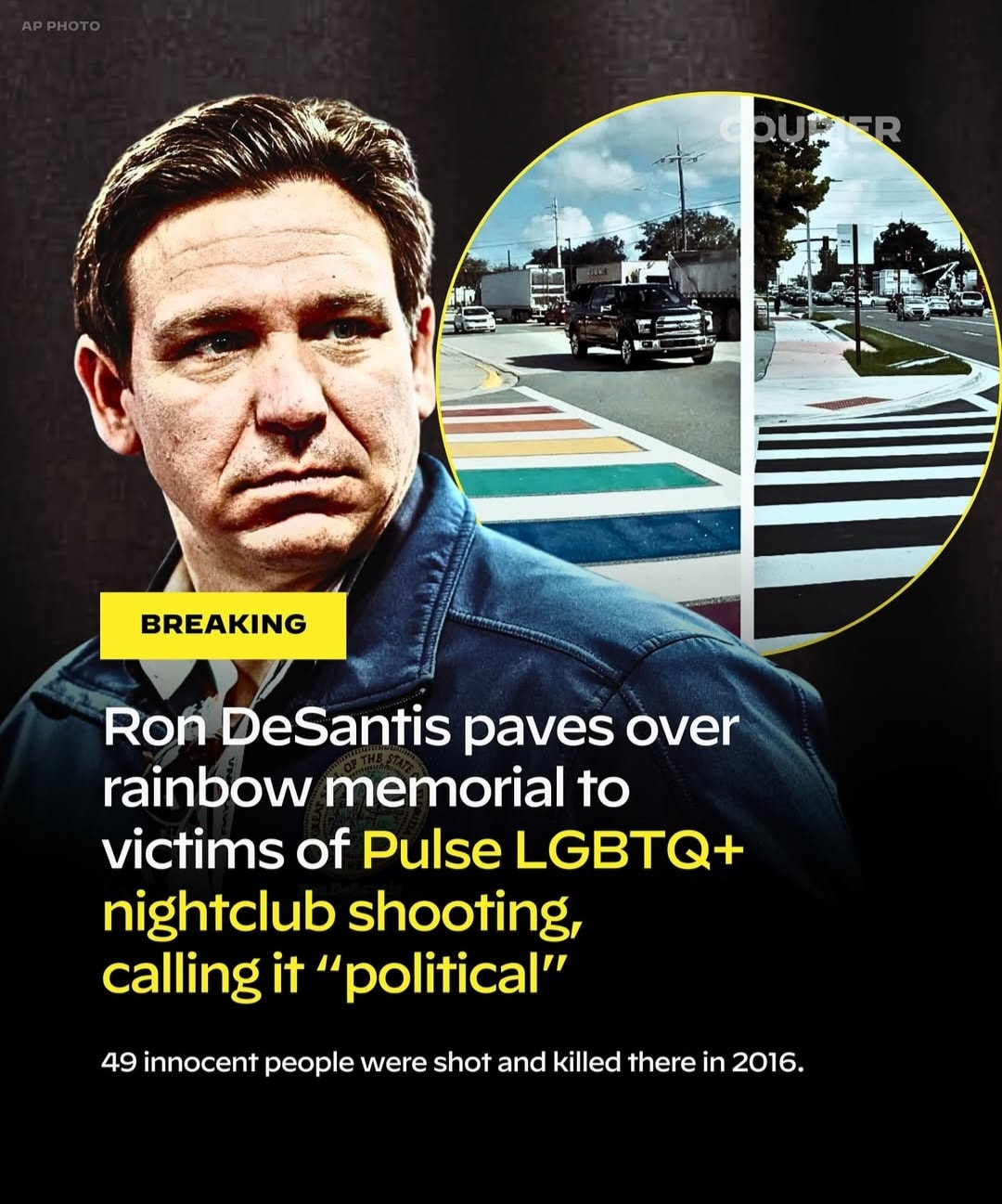 That's - A rainbow crosswalk in Orlando, Florida, that was part of the ...