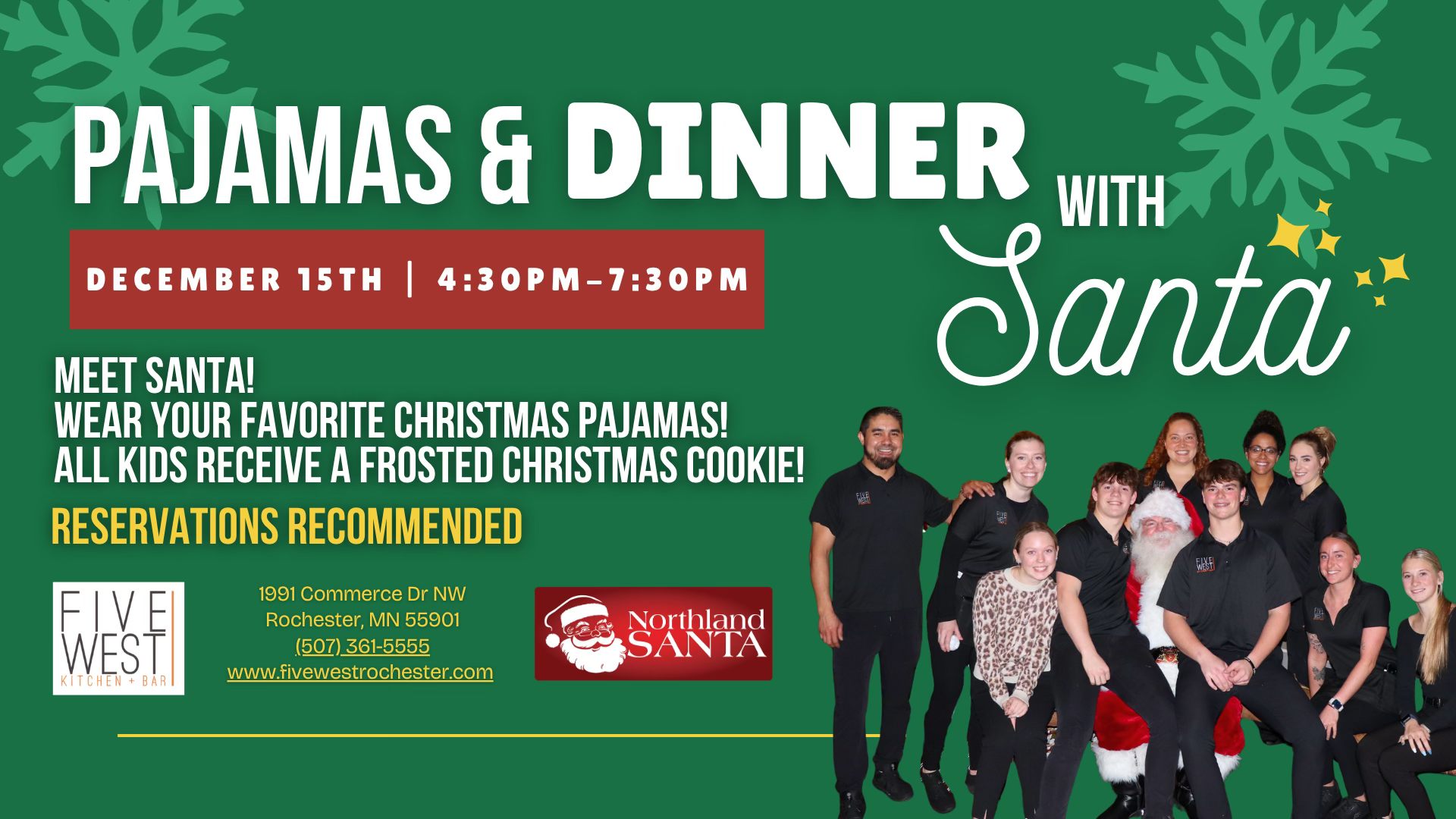 Pajamas & Dinner with Santa