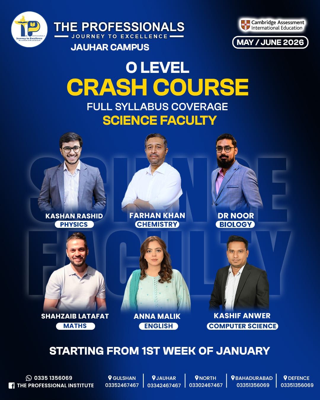 The Professionals “Institute of O & A levels” | Karachi