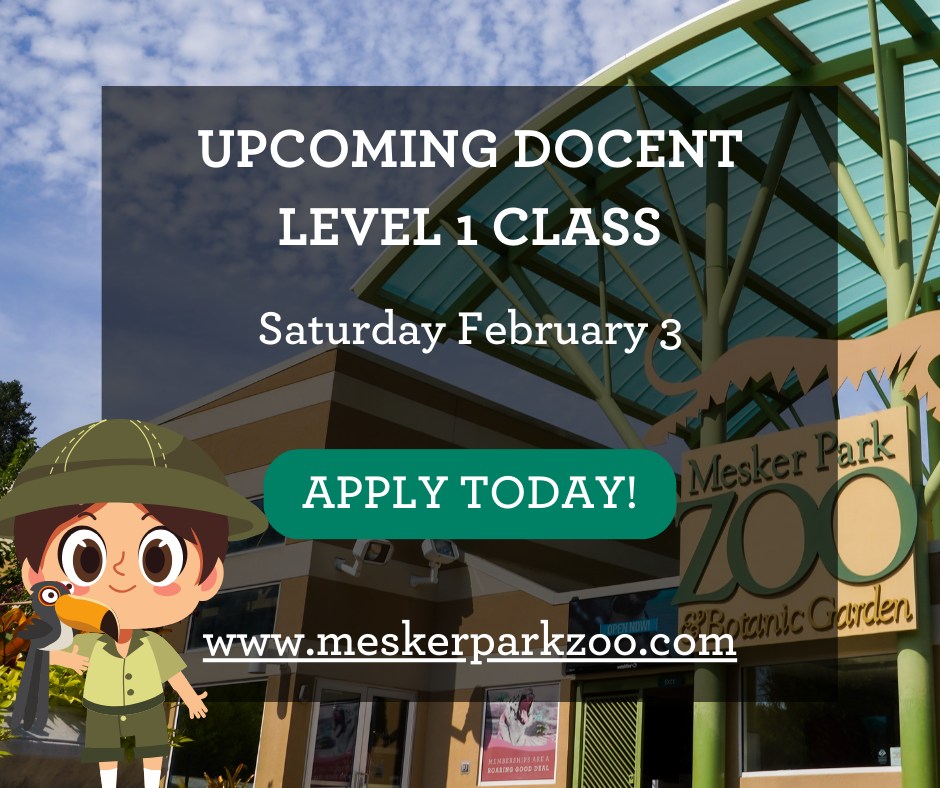 📣Become a Docent TODAY... - Mesker Park Zoo & Botanic Garden | Facebook