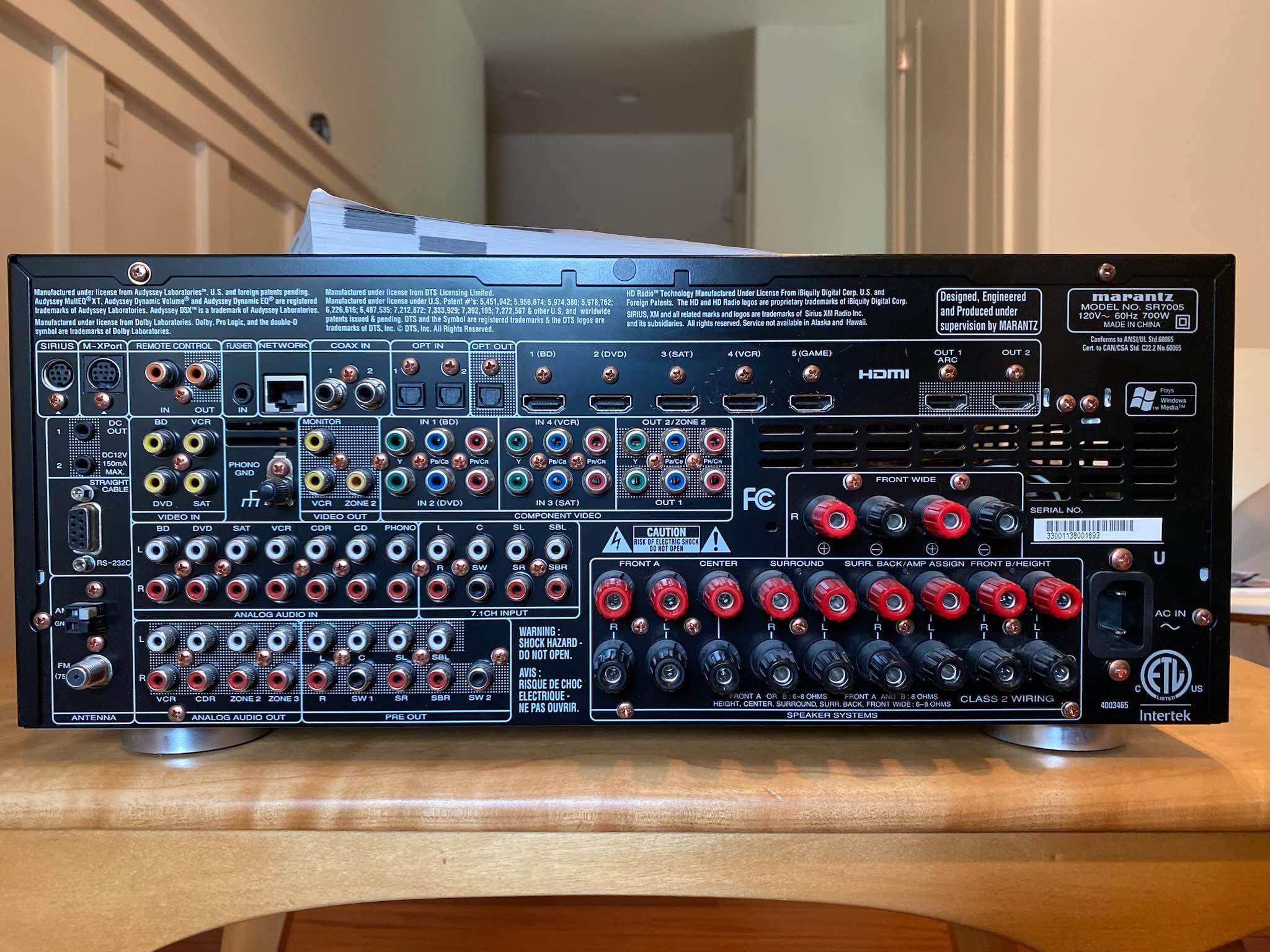 Marantz SR7005 AV Surround Receiver Home Theater Systems Gig Harbor