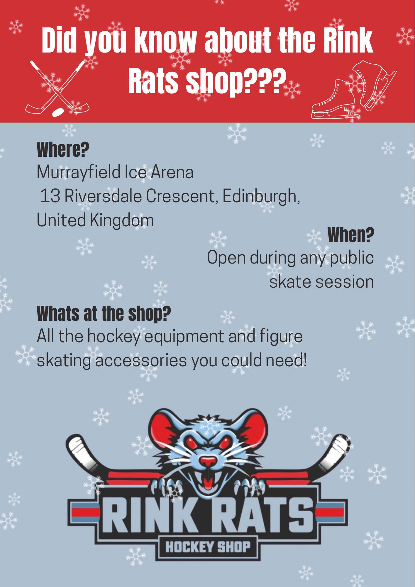 Did you know about the Rink Rats... - Murrayfield Ice Arena | Facebook