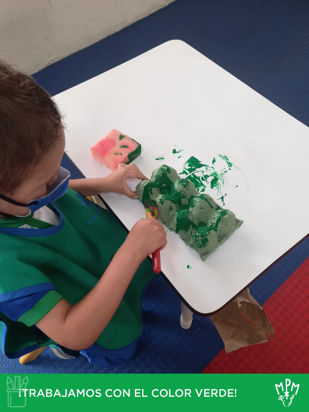 ¡Trabajamos con el color verde 💚!... - Colegio Monte María | Facebook