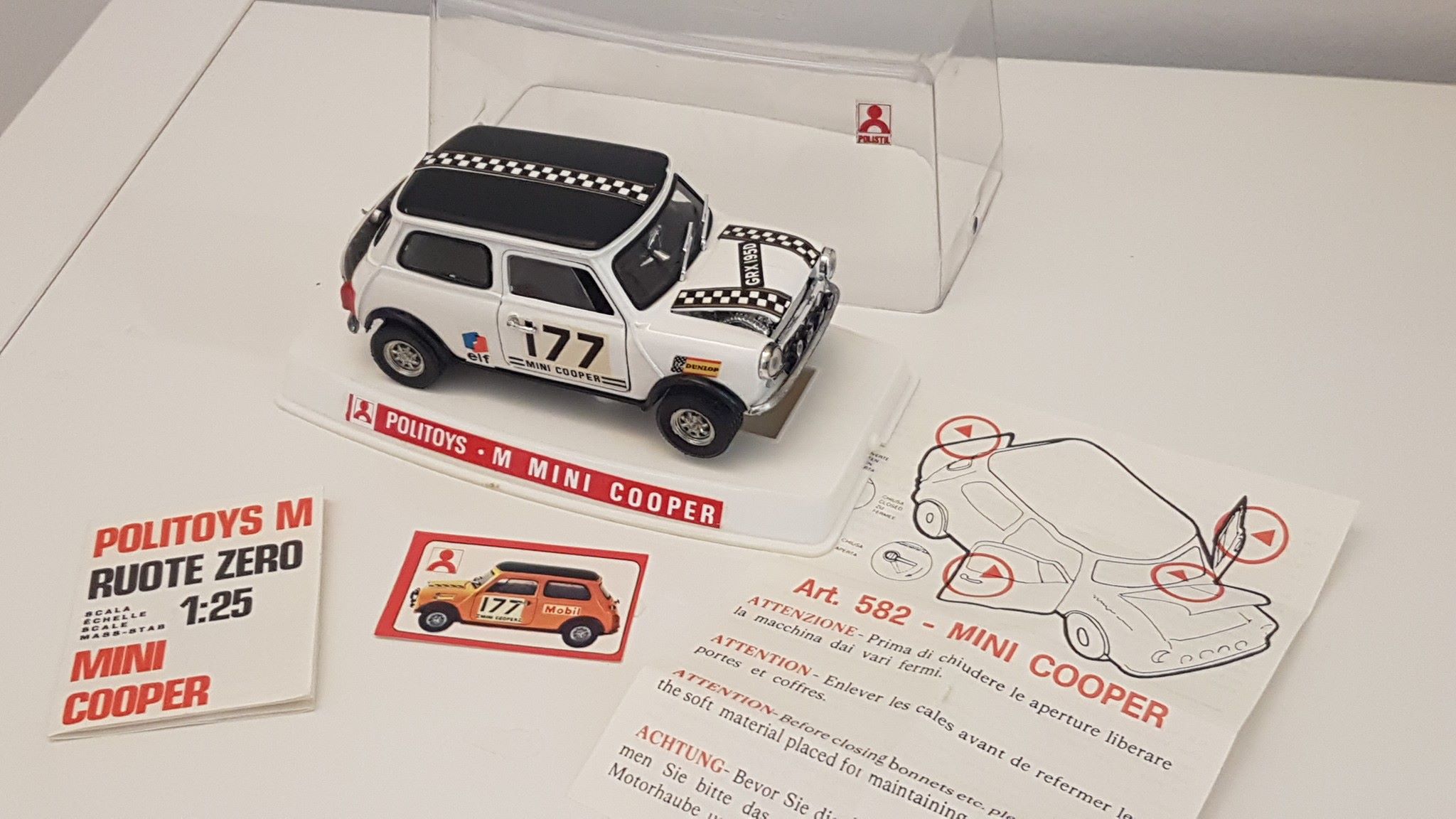 ミニカー Polistil No.582 Mini Cooper Mato Grosso Vintage Polistil