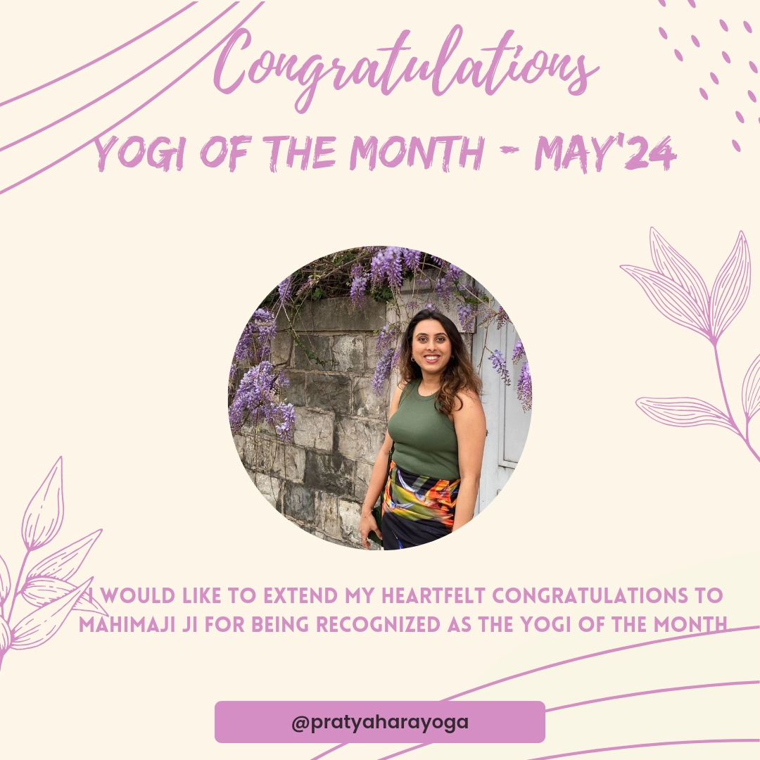 Congratulations to Mahimaji, our... - Pratyahara Yoga Studio | Facebook