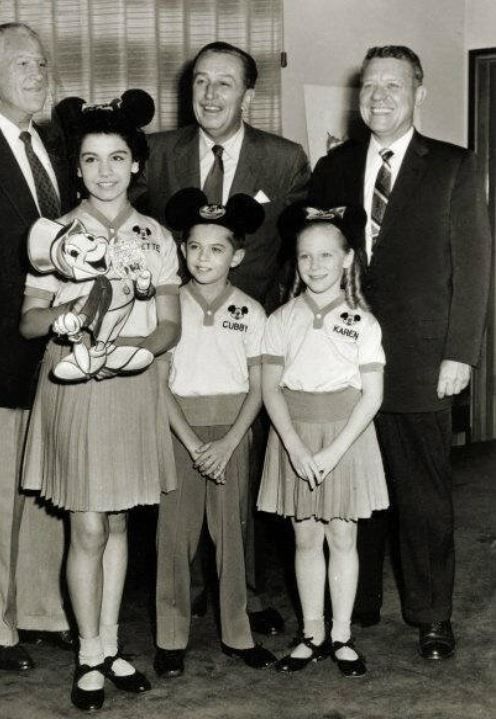 Famous - Annette Funicello, Cubby O’Brien, Karen Pendleton, and Walt ...