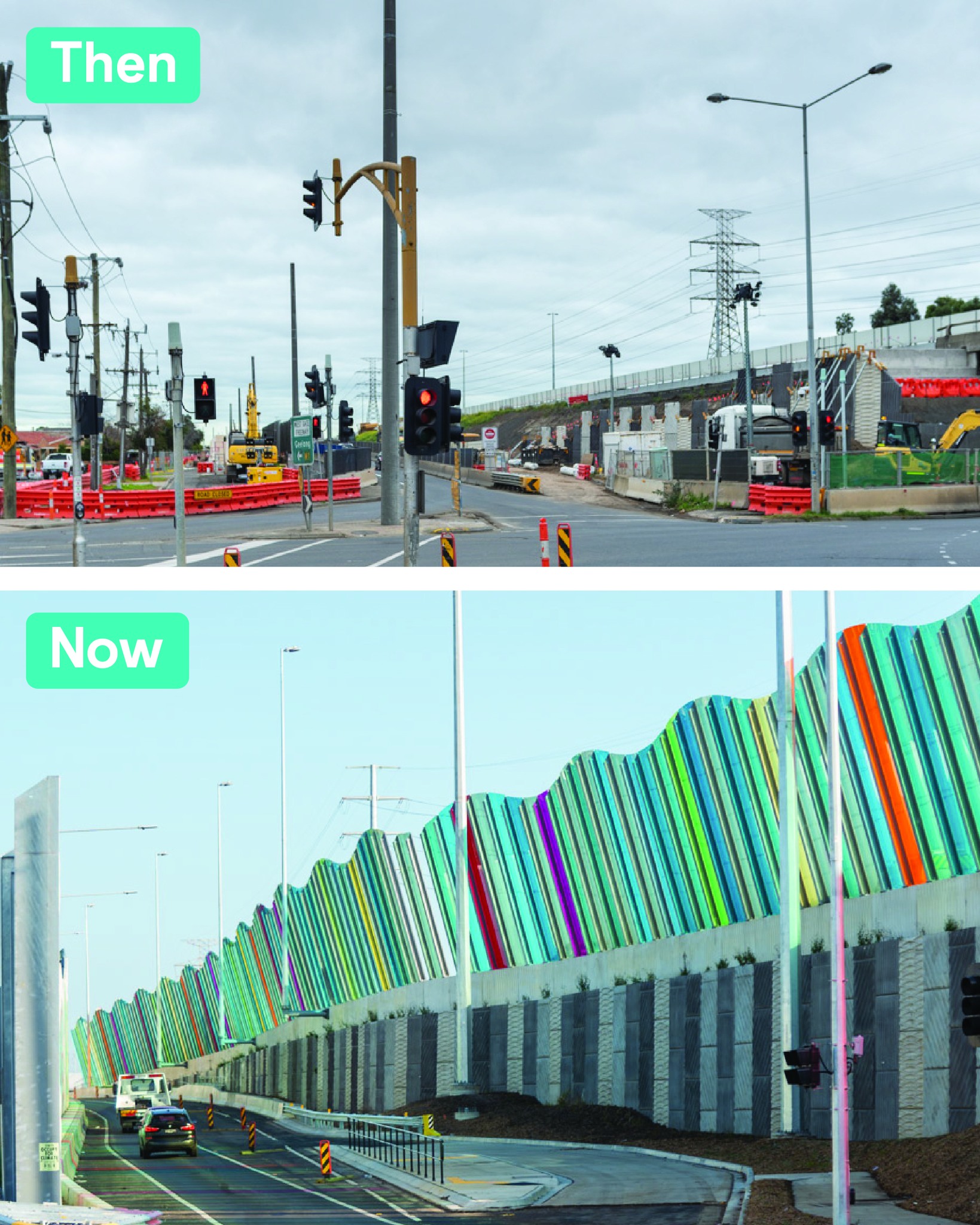 West - Then and now Millers Road entry ramp ️Asphalting ️ Line marking ...