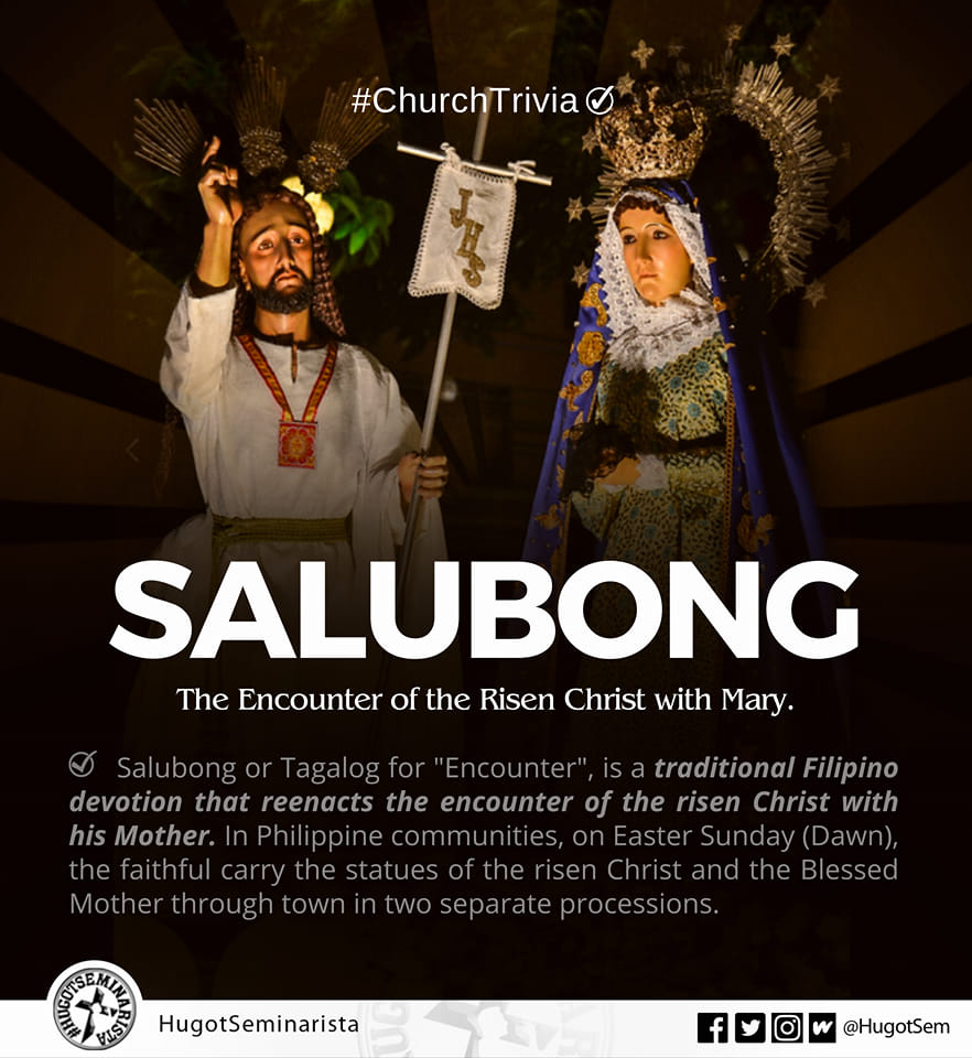 HugotSeminarista - What is Salubong? Salubong or Tagalog for 