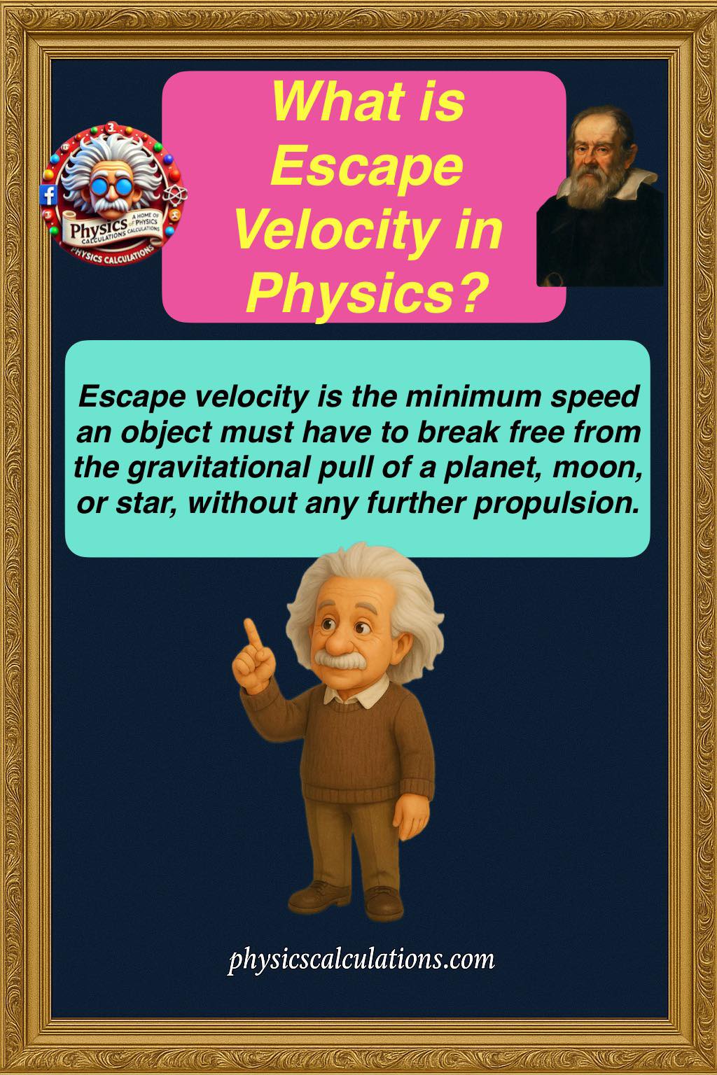 What is Escape Velocity in Physics?... - Physicscalculations | Facebook