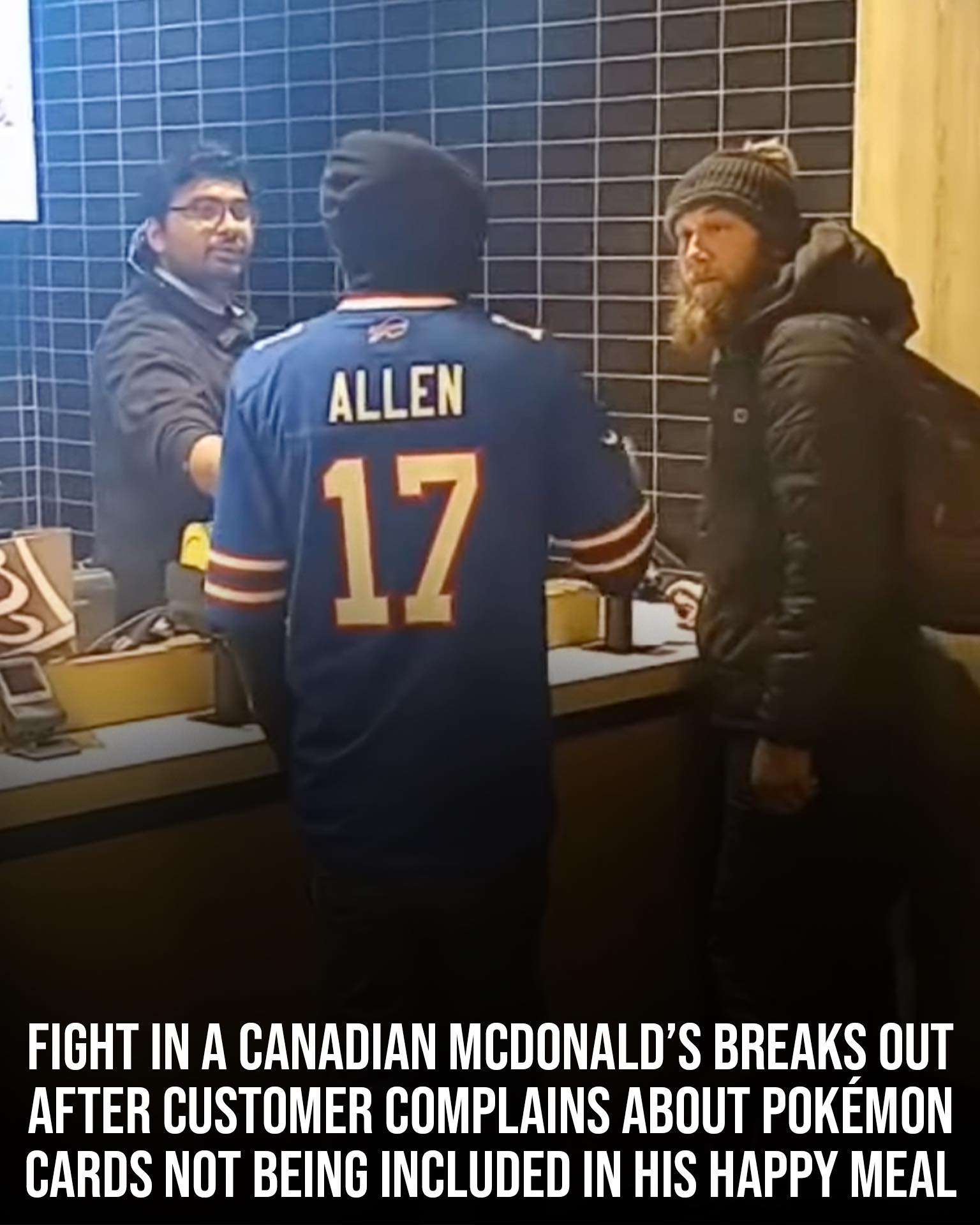 fighting over mcdonald's pokemon cards TCG: 2023 McDonalds Happy Meal Match Battle Booster Pack  TBC Games holofoil). OutKick - A customer at
