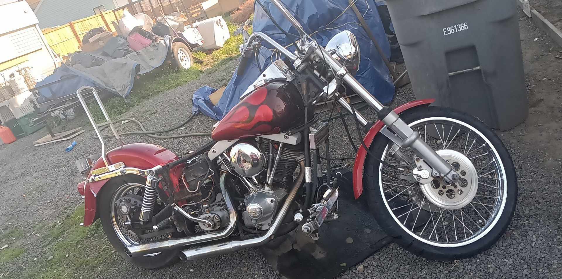 1978 Harley Davidson Shovelhead FXE 1200 restoration project