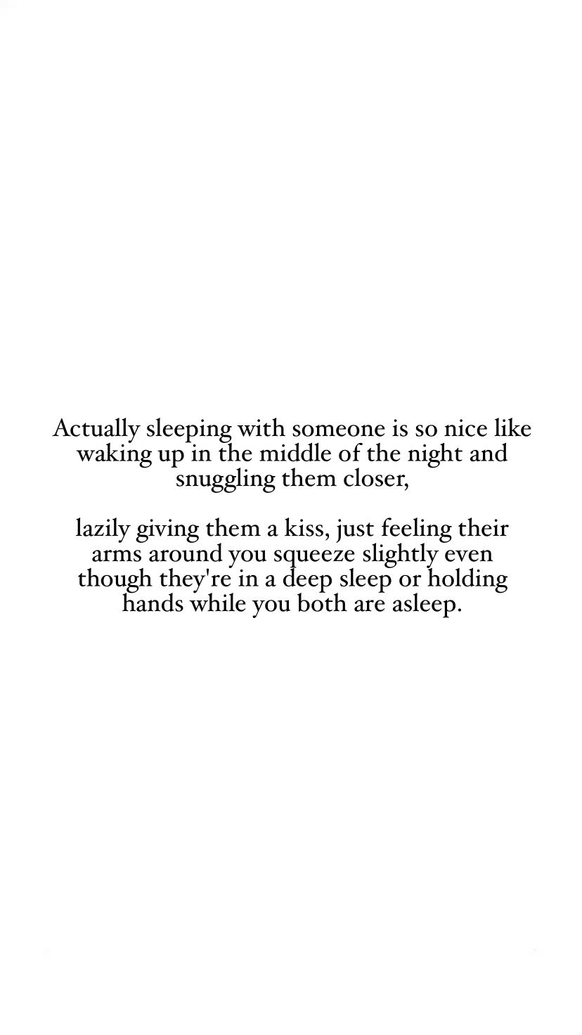 NarcTalk - Actually sleeping with someone is so nice, like waking up in ...