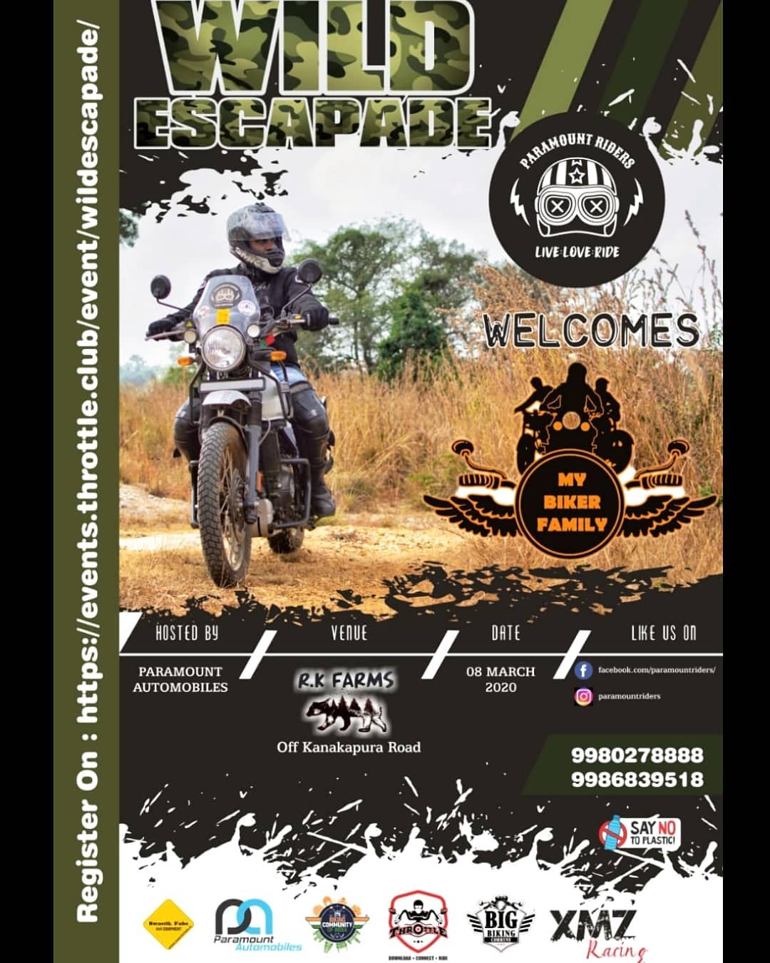 Paramount Riders - Proudly welcomes MY BIKER FAMILY for WILD ESCAPADE ...
