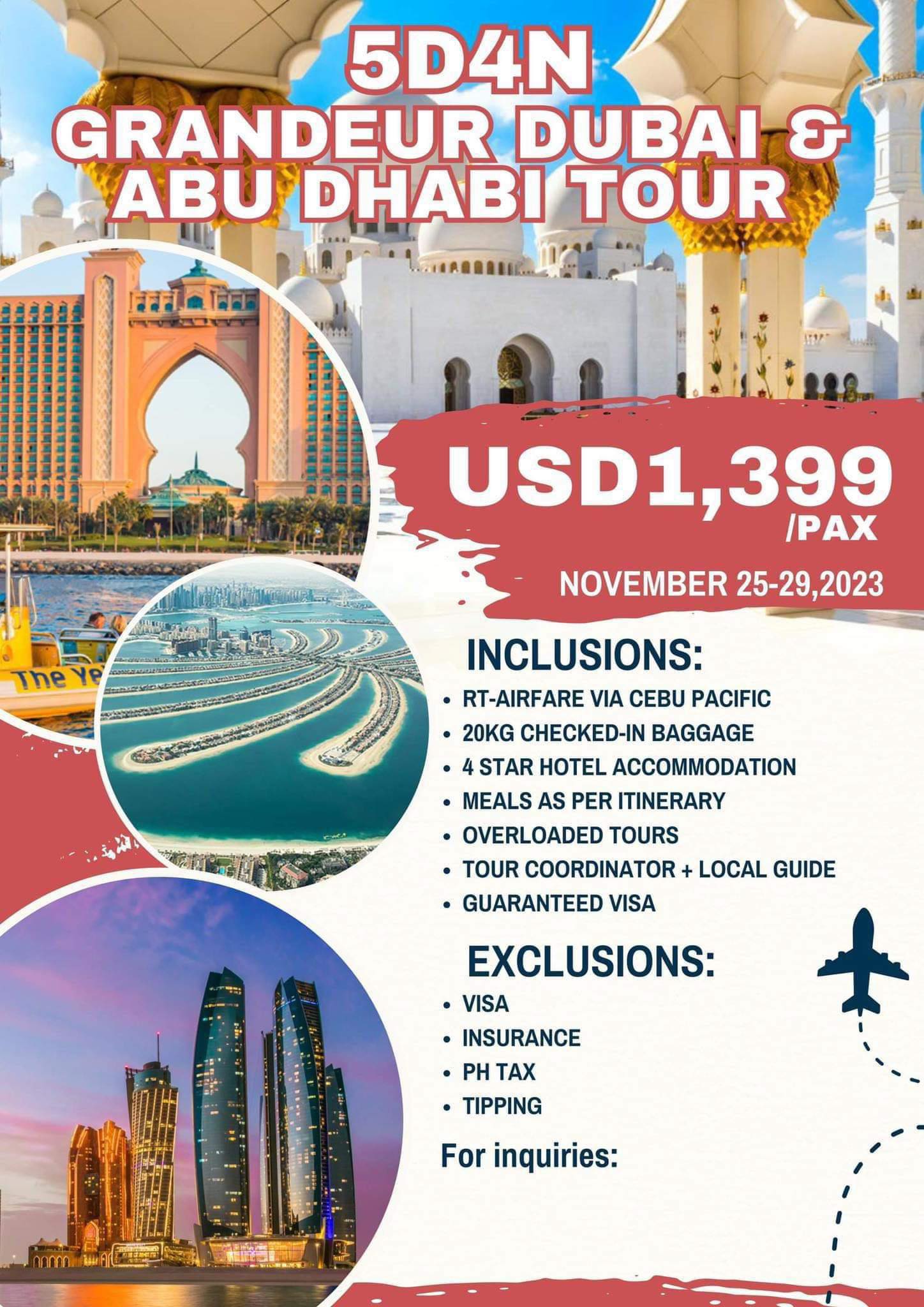 GRANDEUR 5D4N DUBAI ABU DHABI... - Boundless Travel & Tours