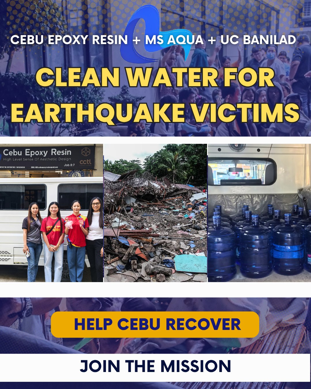 Cebu - Cebu United: Clean Water for Earthquake Victims — Cebu Epoxy ...