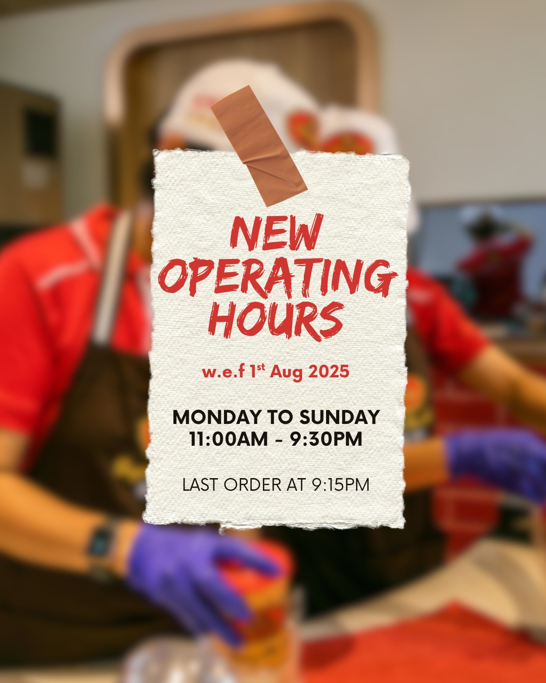 ChaTraMue - 📢 Notice of New Operating Hours Starting 1st August 2025 ...
