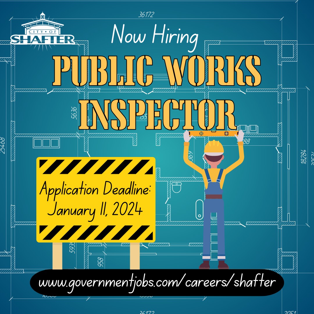 City of Shafter - Start the new year with a new job! We...