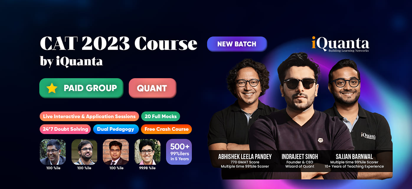 iQuanta CAT 2023 Course Batch 2 - Quant | Facebook