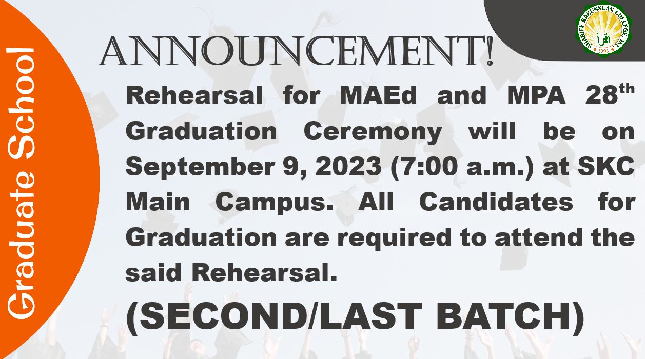 SKC Graduate School... - Shariff Kabunsuan College | Facebook