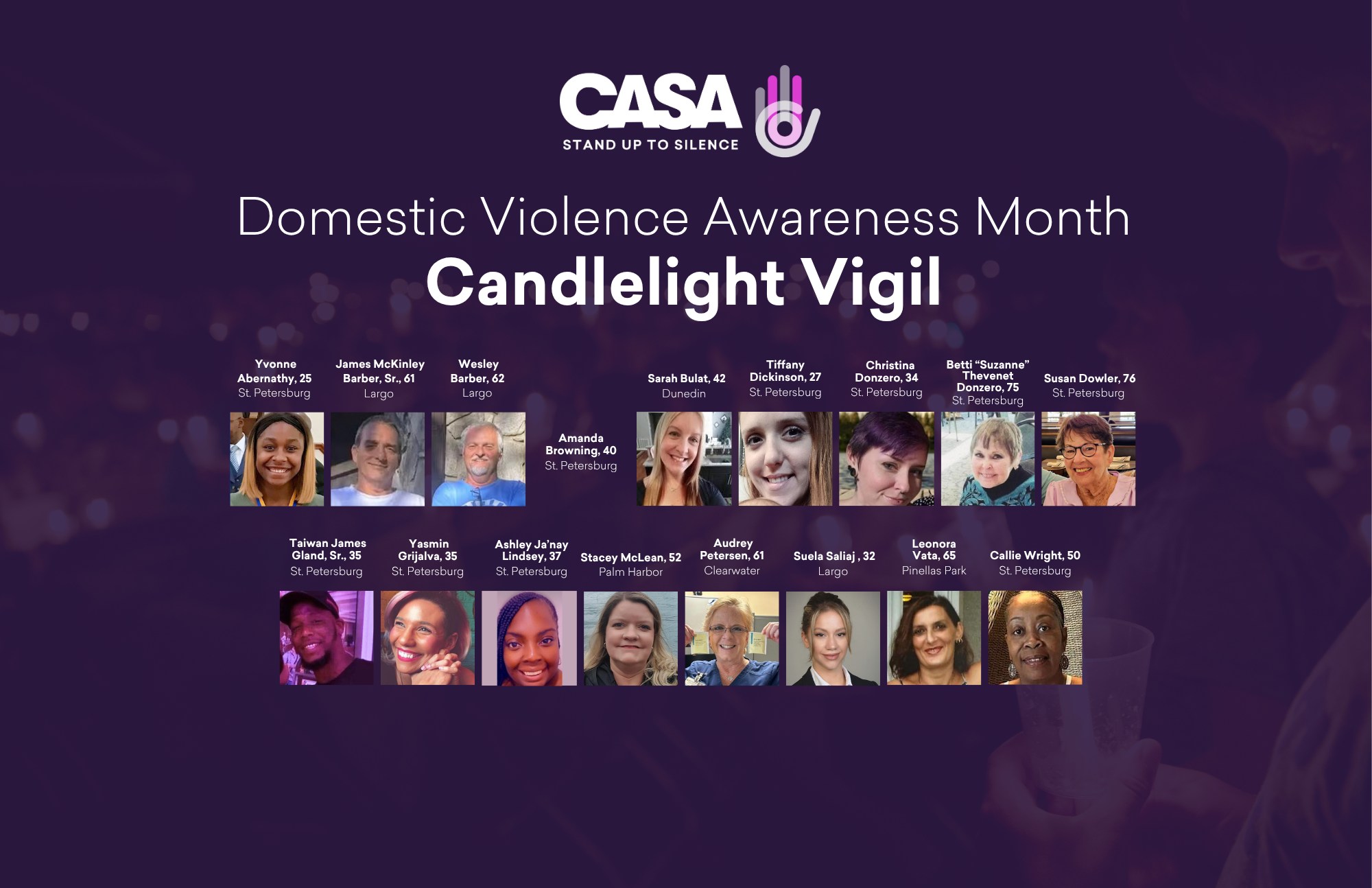 Candlelight Vigil: Domestic Violence Awareness Month