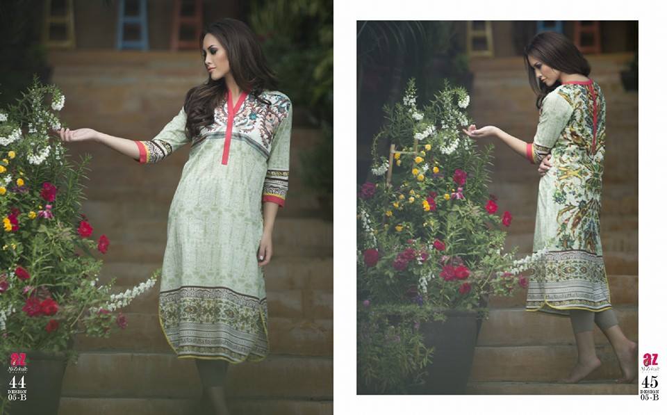 Masala T.V. Host/Producer Kiran Khan wearing Zanisha Kurti Collection Vol 3. Design # 5B Price: 1425 PKR You can buy online at www.alzohaibstore.com or visit your nearest leading store for buying