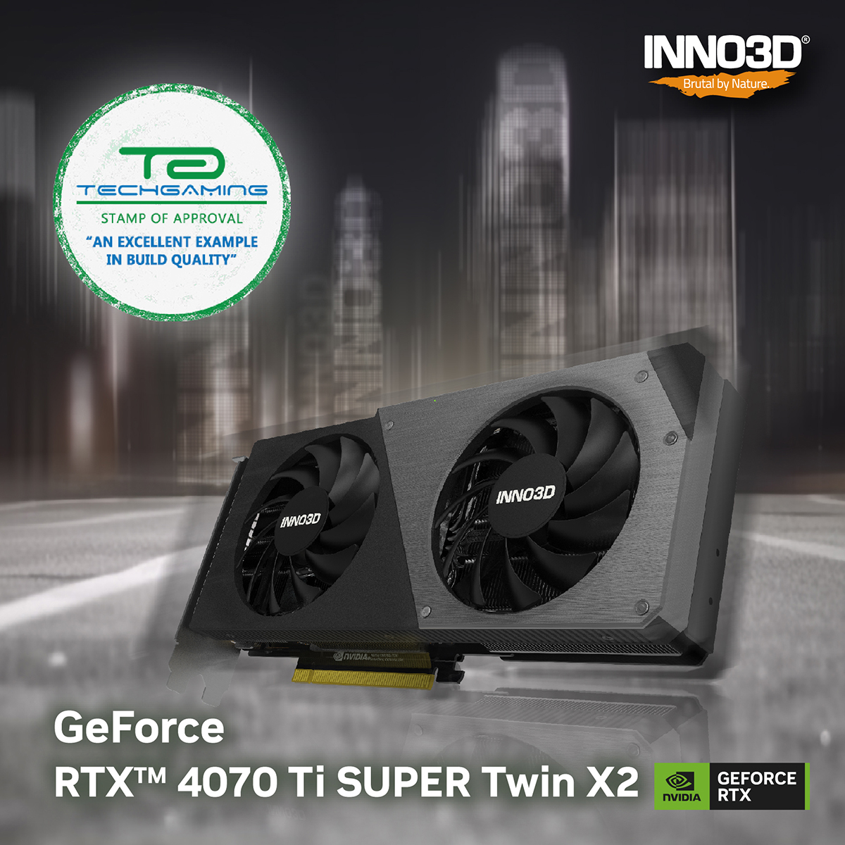 INNO3D GeForce RTX 4070 Ti SUPER Twin X2 gets 