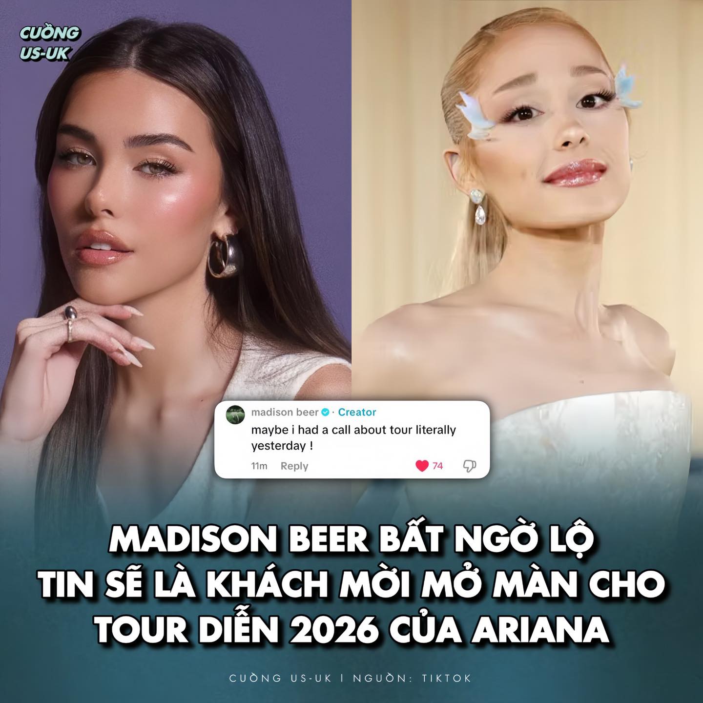 Cuồng US-UK 2.0 - MADISON BEER SẼ MỞ MÀN CHO TOUR DIỄN CỦA... | Facebook