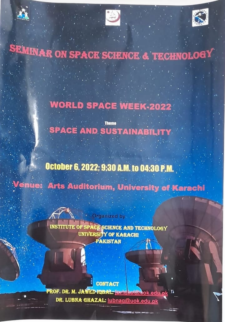 Institute of Space Science & Technology - ISST, University of Karachi ...