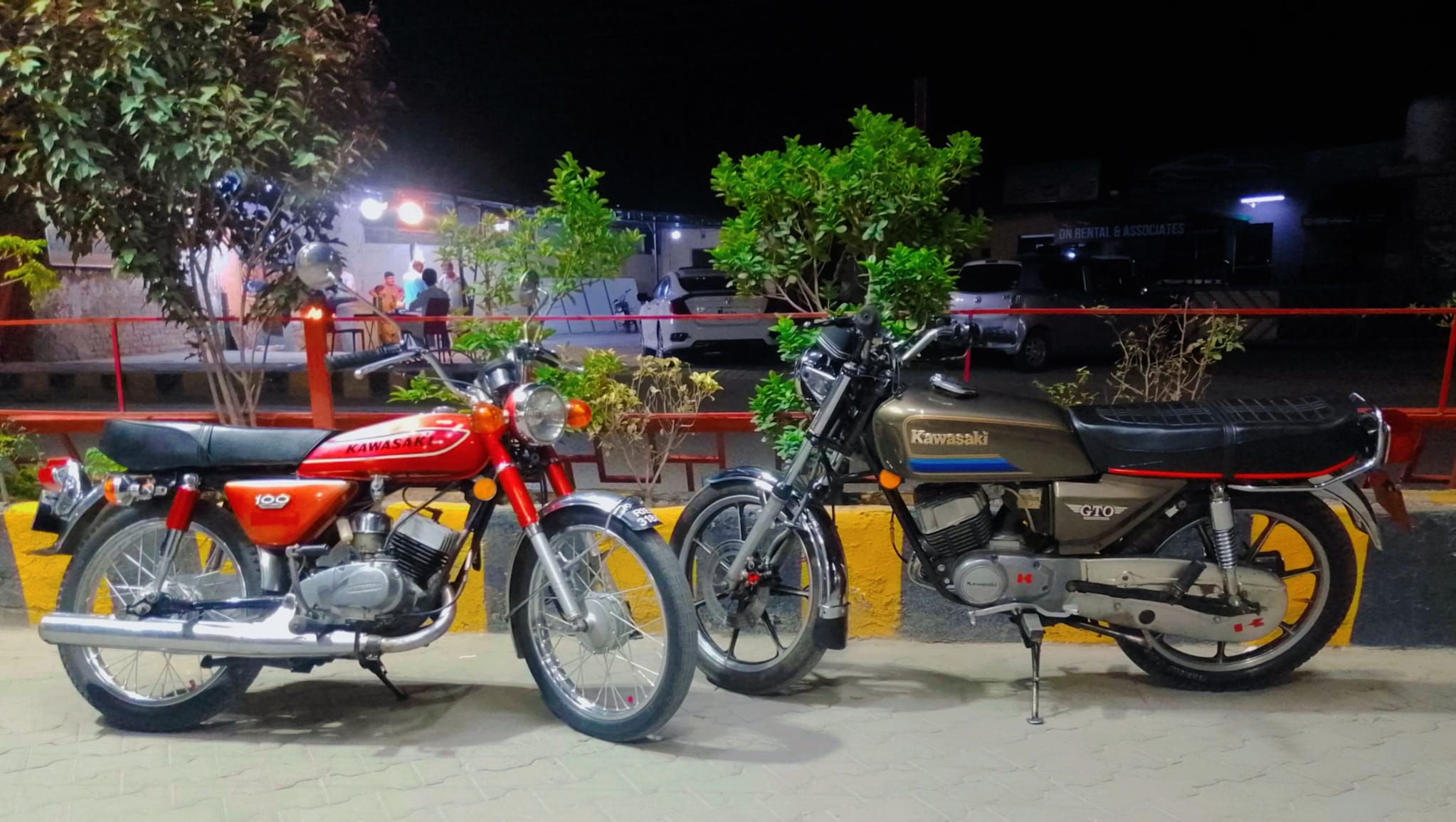 Kawasaki motorcycles models and antique machines