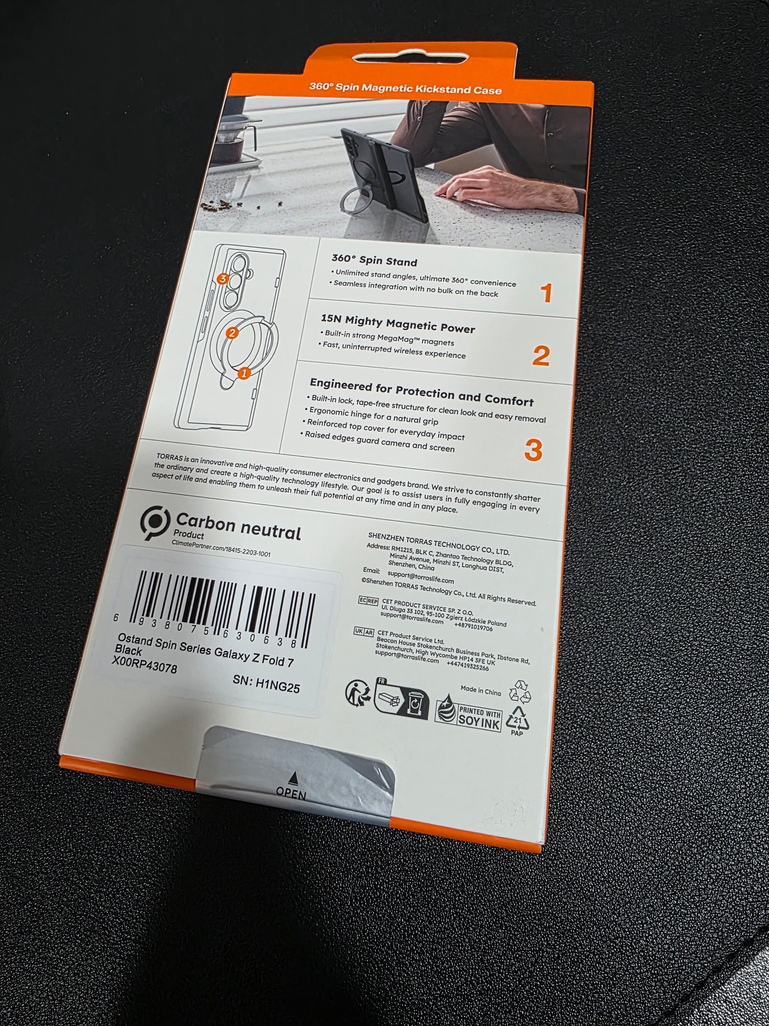 SOUTEM Custodia per Samsung Galaxy Z Fold 5 con Cerniera Magnetica