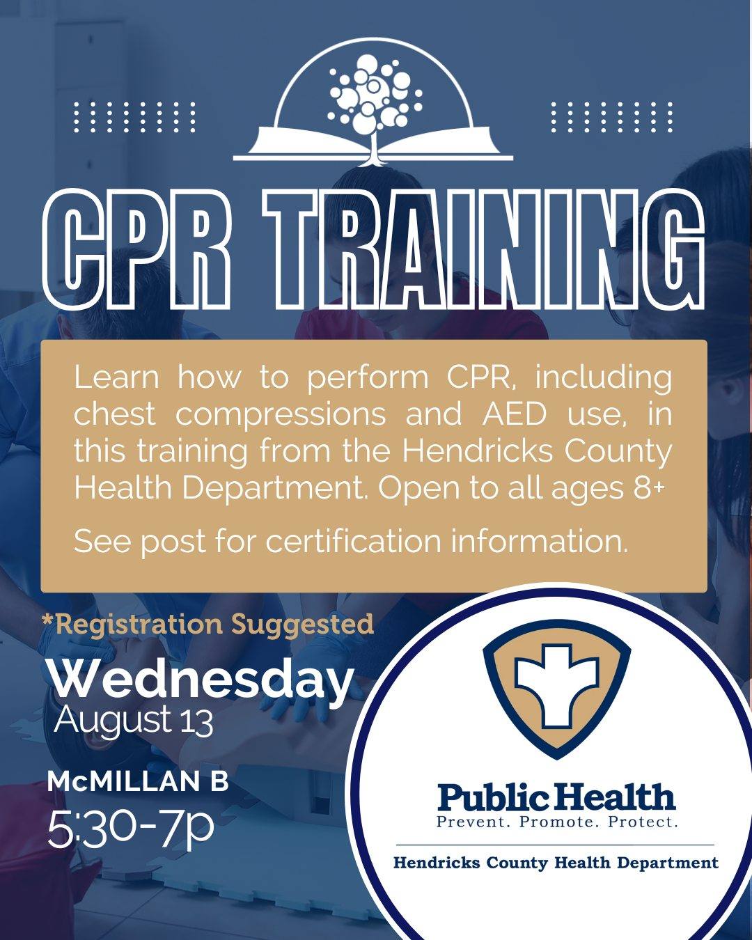 Plainfield - WEDNESDAY: CPR Training Learn how to perform CPR ...