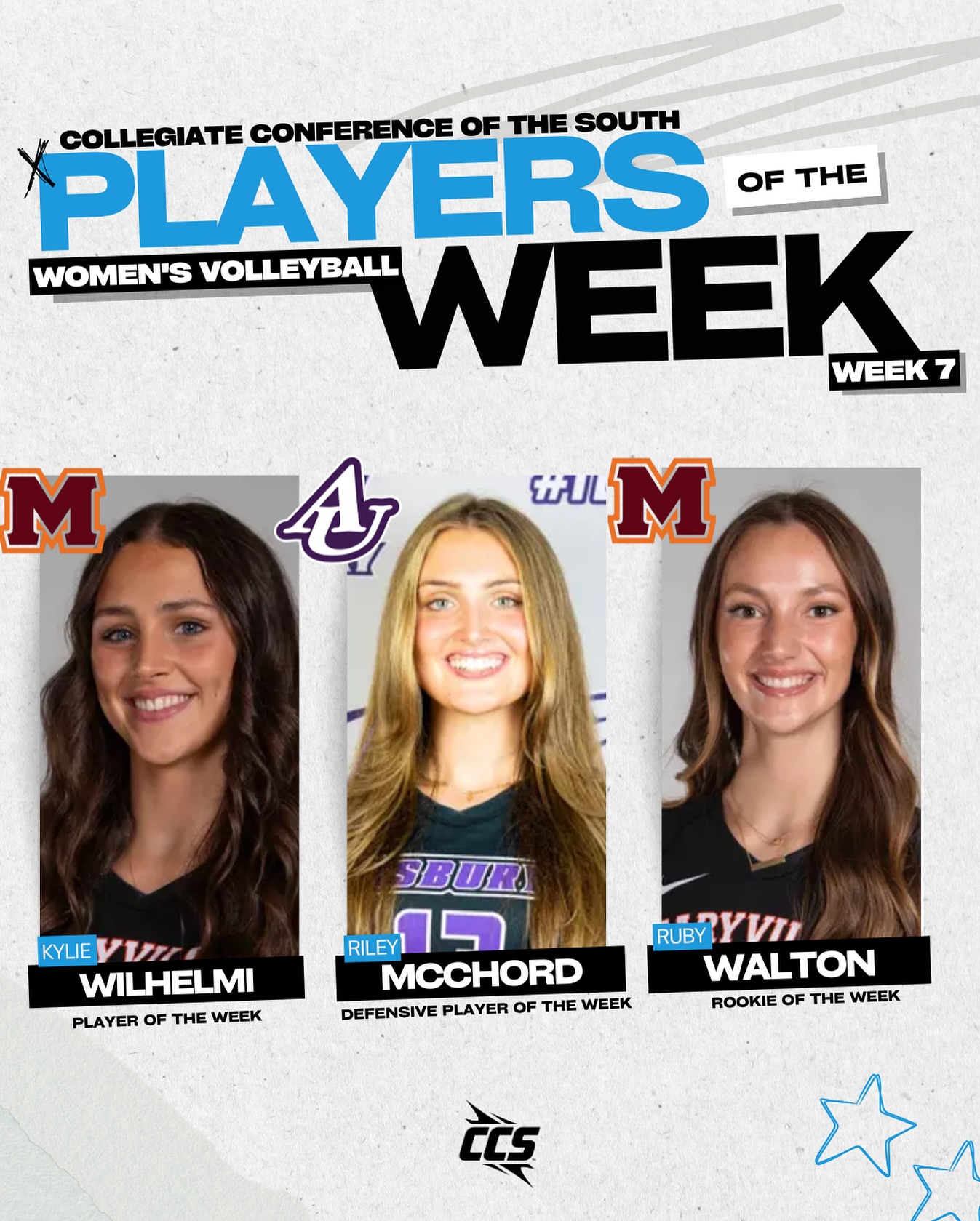 🏐 WK 7 | CCS Women’s... - Collegiate Conference of the South | Facebook