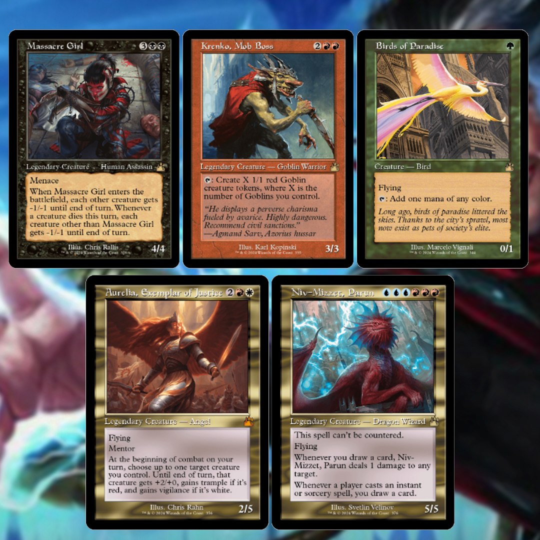 Ravnica remastered first look with retro frames and shock land art
