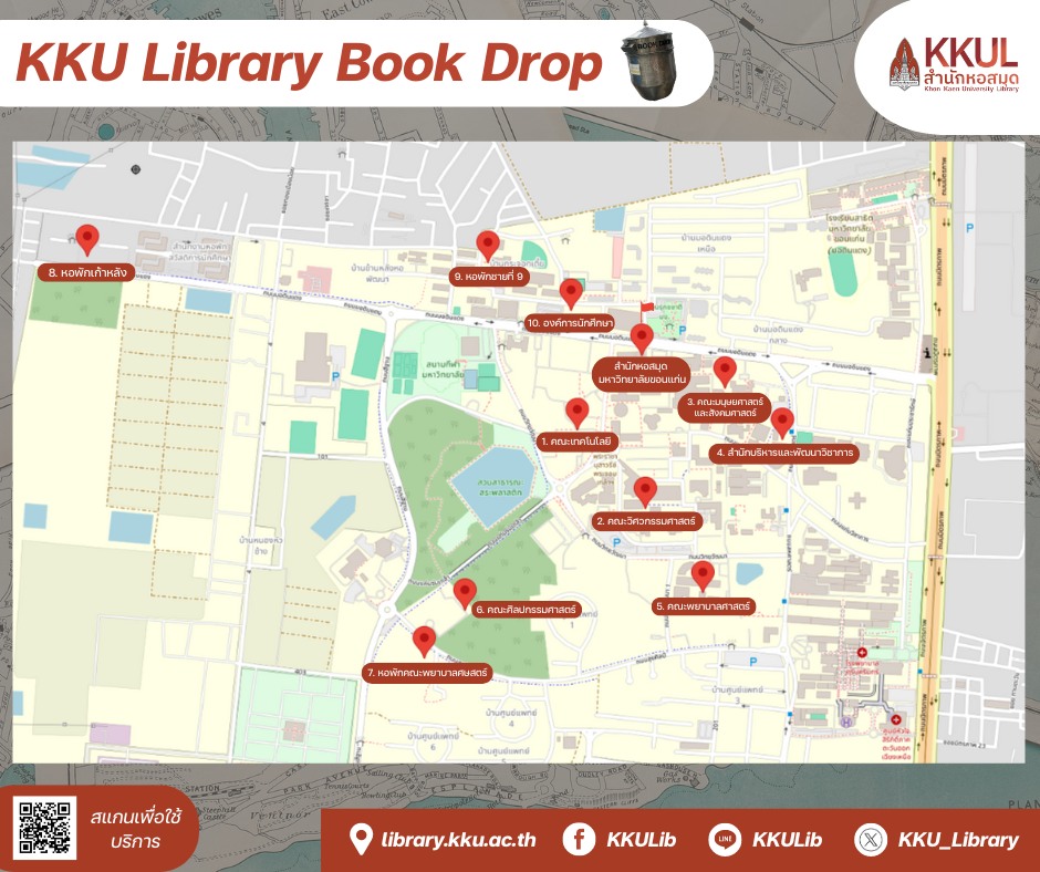 🚩สถานที่รับคืนหนังสือ Book... - Khon Kaen University Library | Facebook