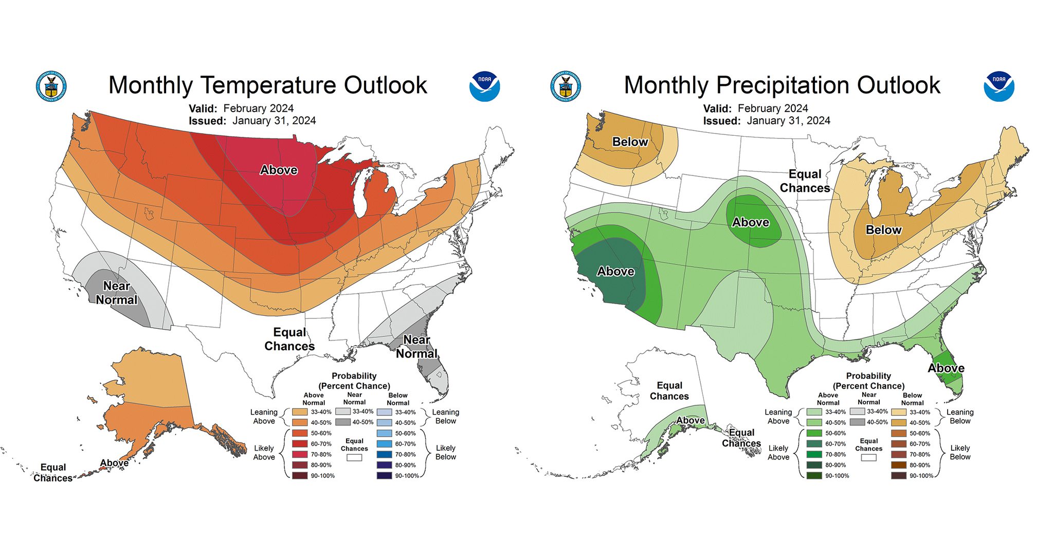 The temperature outlook for February is... - NOAA Climate.Gov
