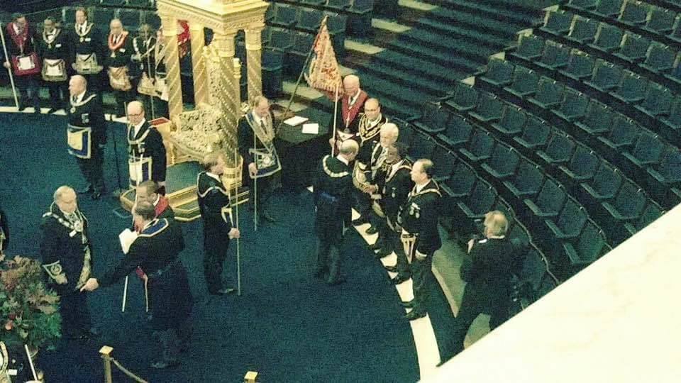 The moment that the MWGM of the MWPHGL, F&AM, Donald R Ware was ...