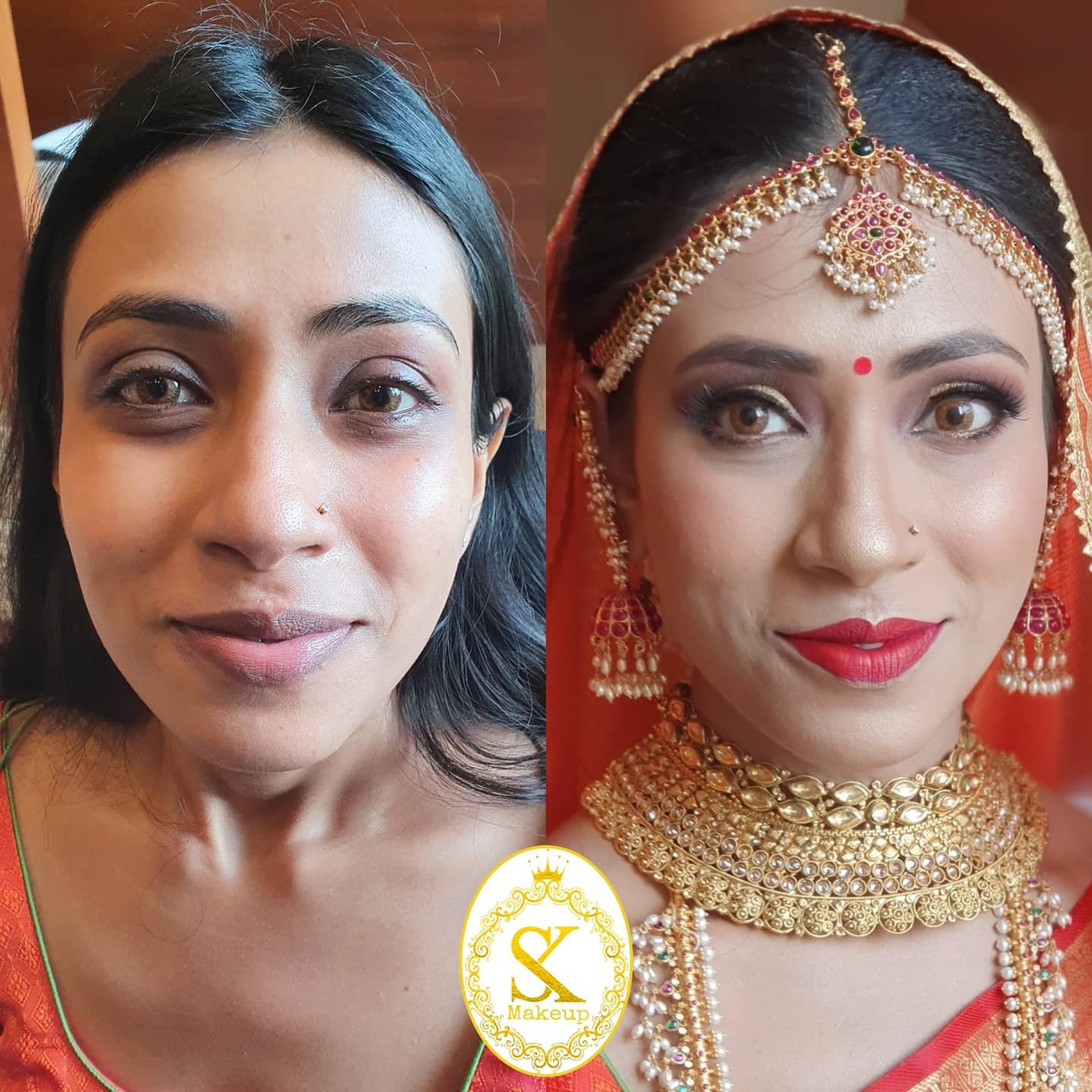 The Sk transformation on the lovely... - MakeUp By Simar Kaur