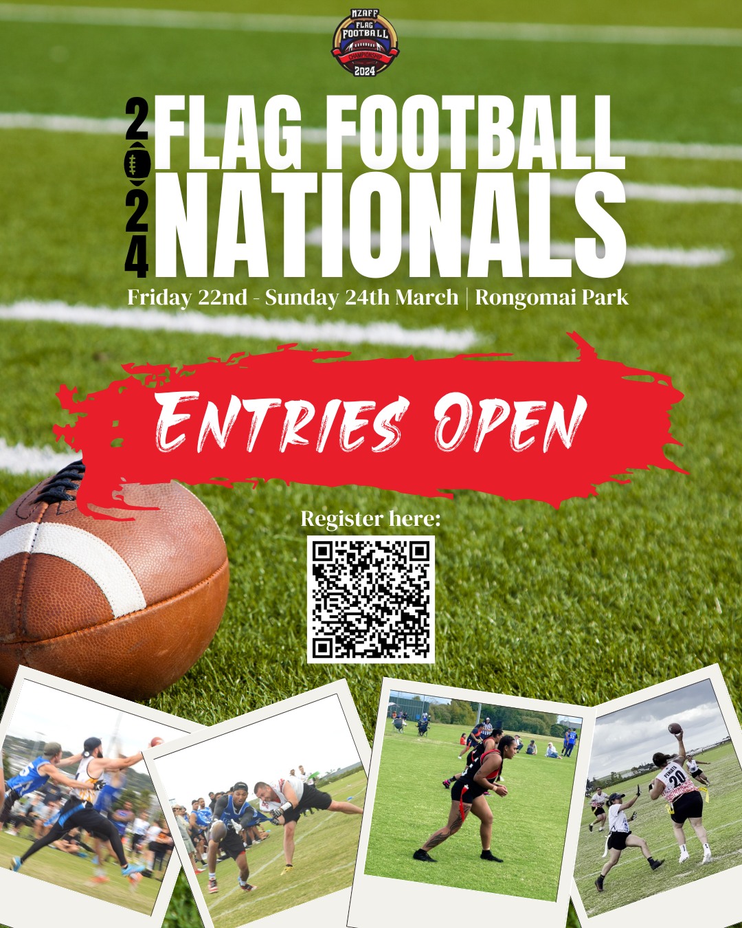 New - 🚨2024 Club Flag Football Nationals🚨 Entries are open! Scan the QR ...