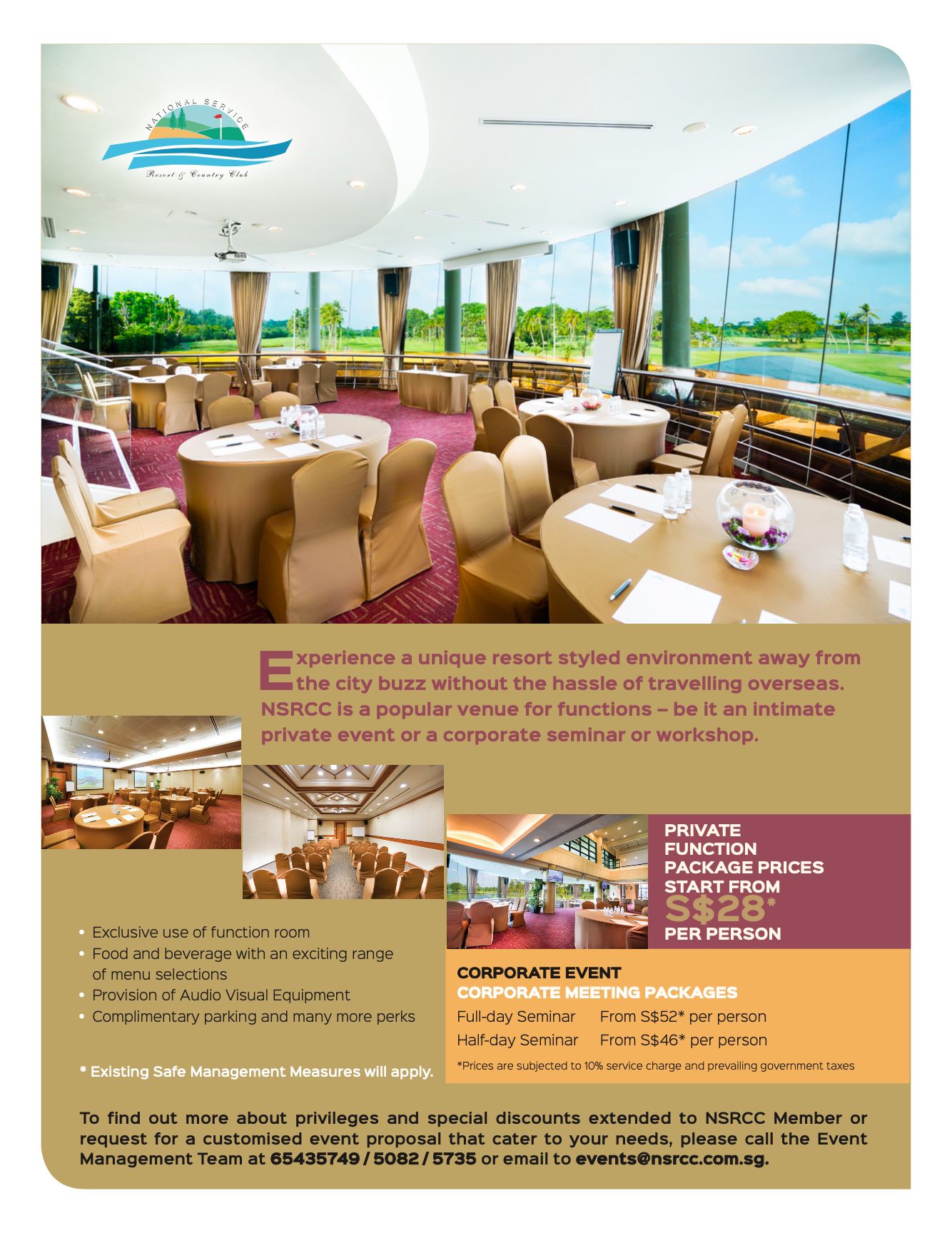Experience a... - National Service Resort & Country Club