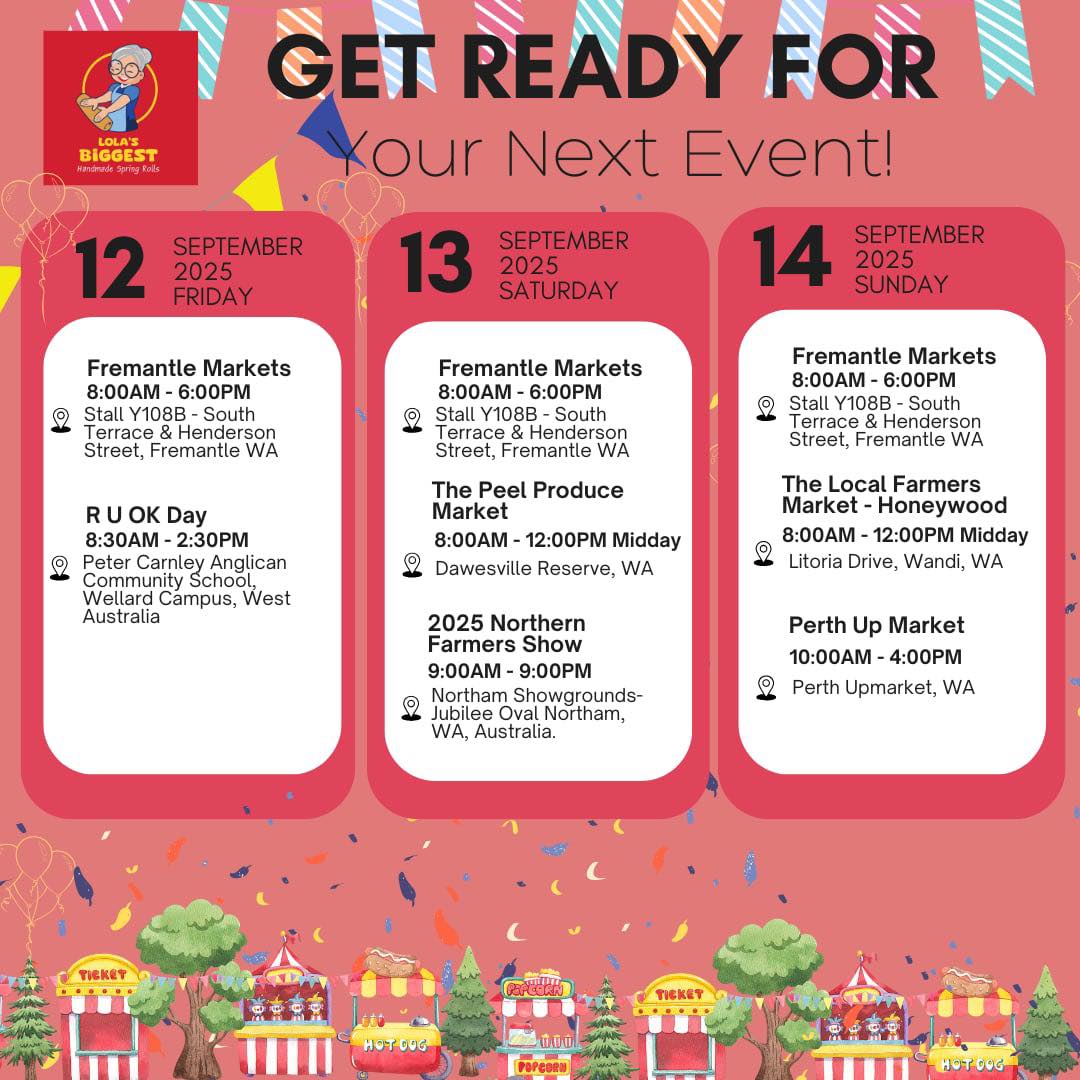Lola's - We’re rolling into the farmers markets and events across Perth ...