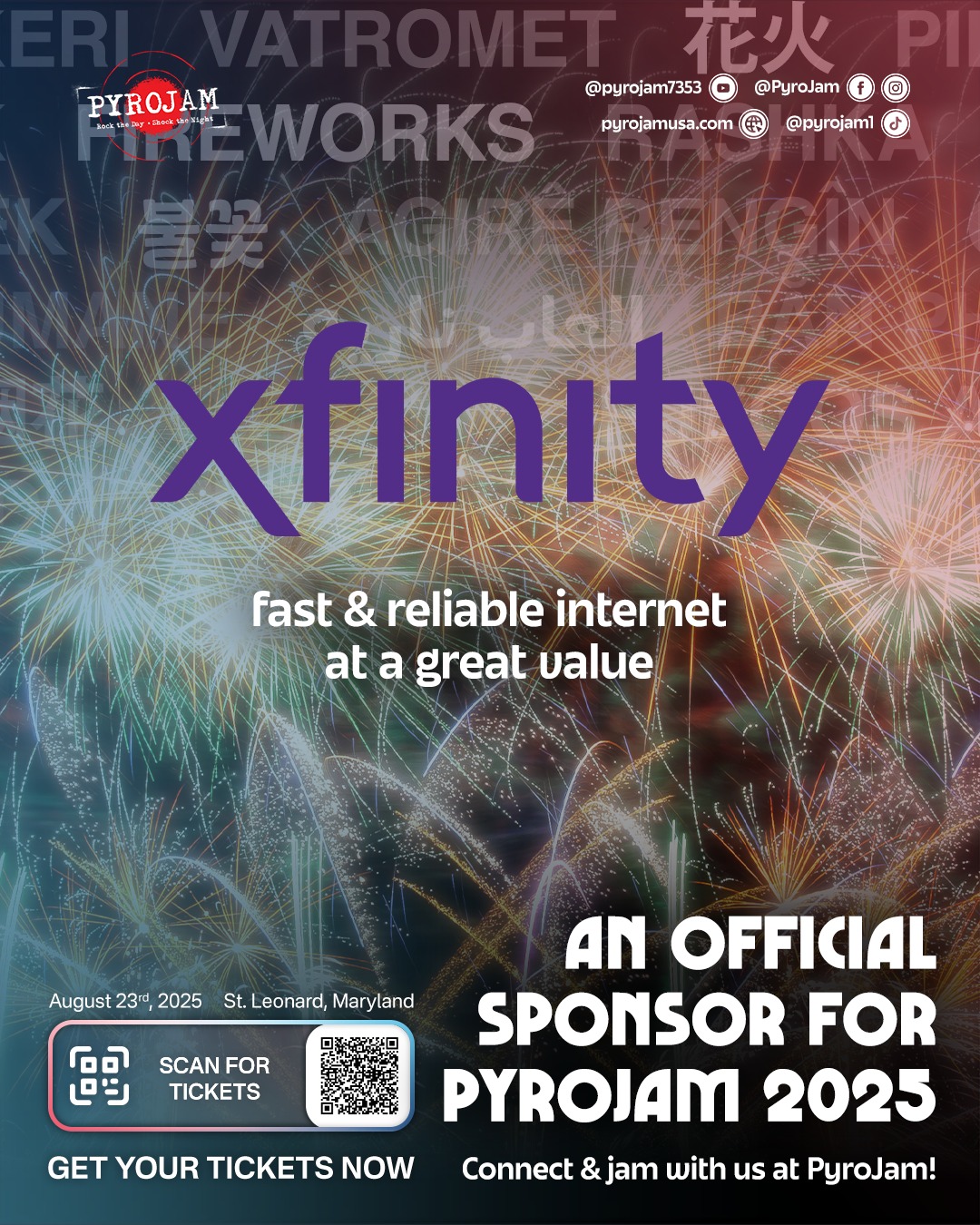 PyroJam - Xfinity is proud to support Pyrojam! Xfinity keeps you ...