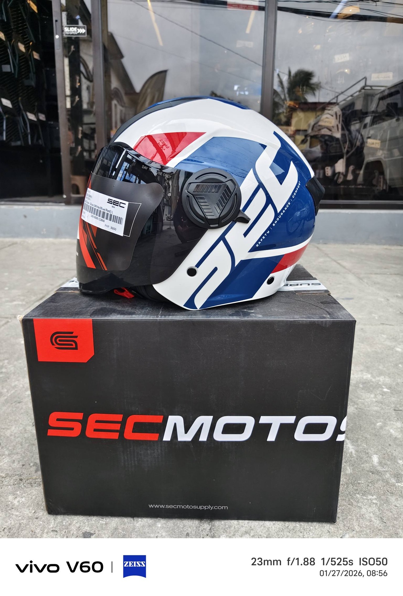 SALE BUY 1 GET 1 HELMET❗❗❗ SEC GRID DUOX HALF FACE HELMET DUAL
