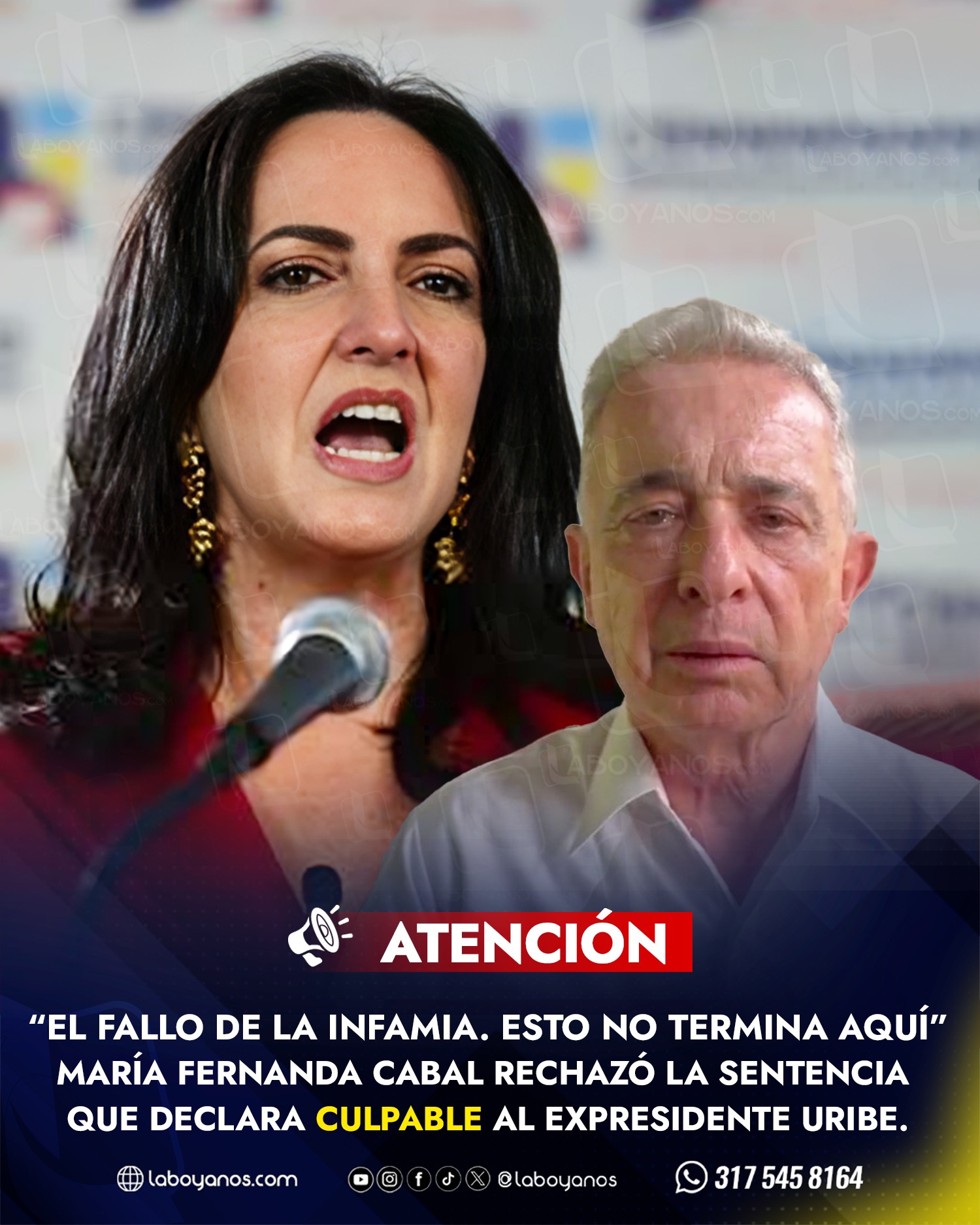 Laboyanos.com - “El fallo de la infamia. esto no termina aquí”: María ...
