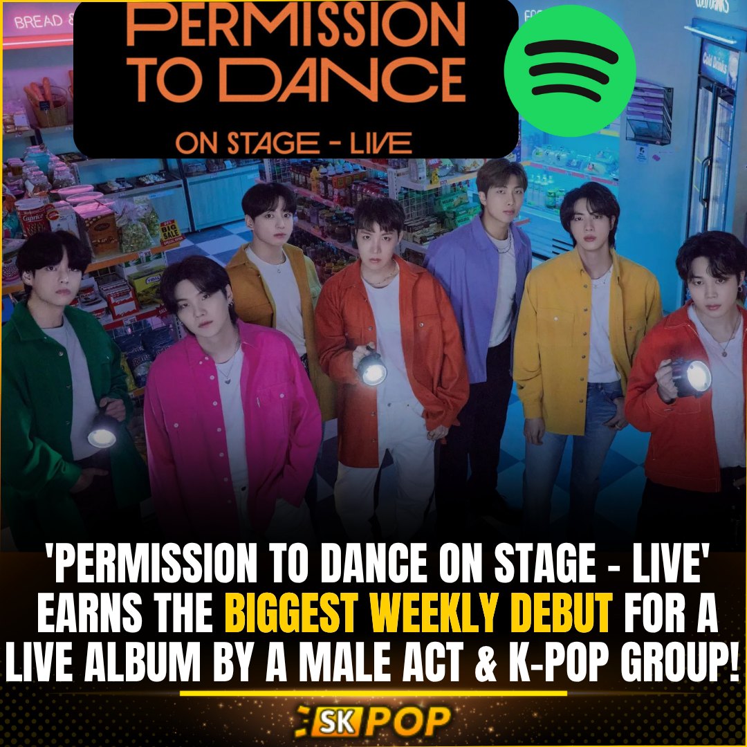 BTS (방탄소년단)'s 'Permission To Dance On Stage - Live' makes