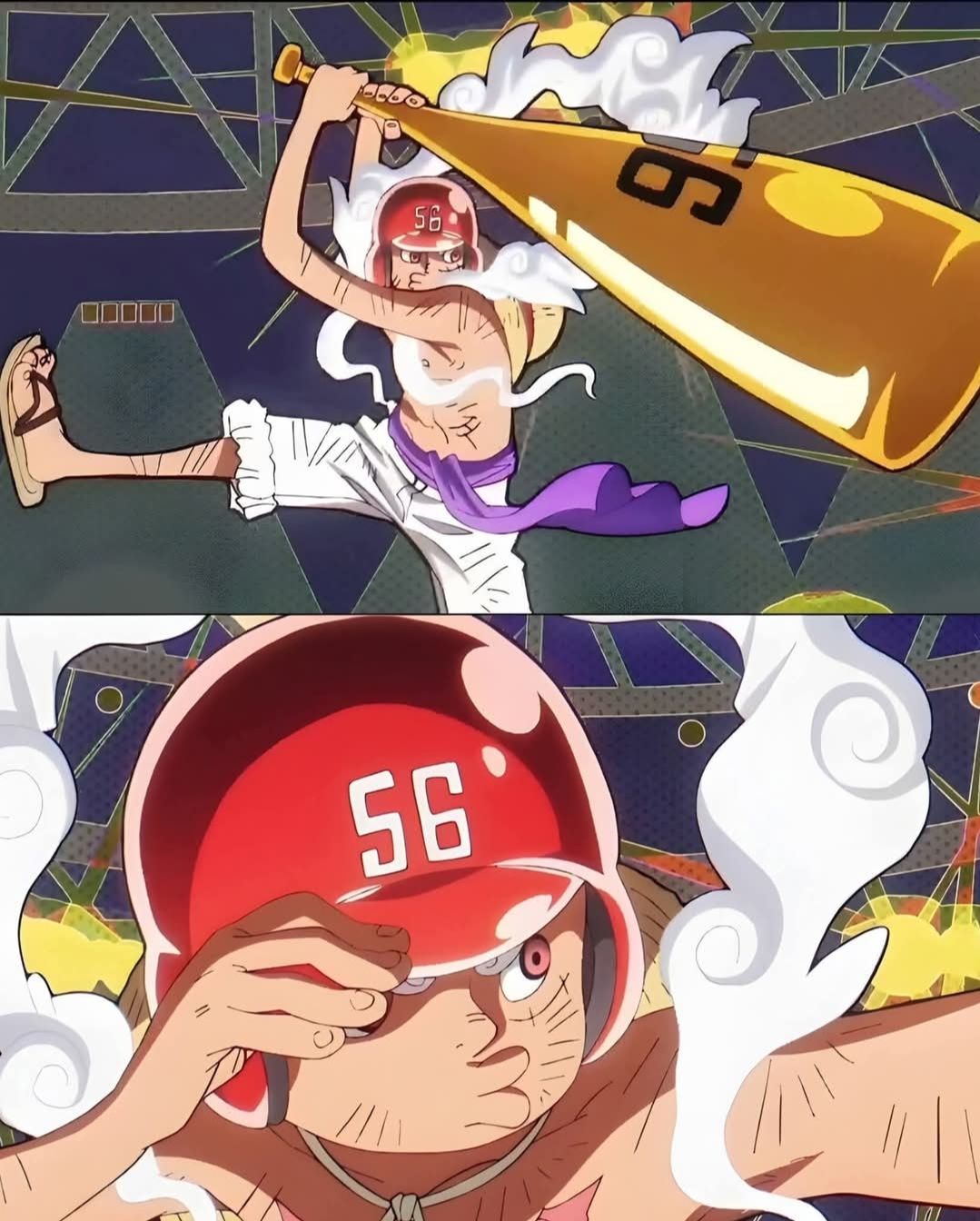 Luffy's themed number in One Piece