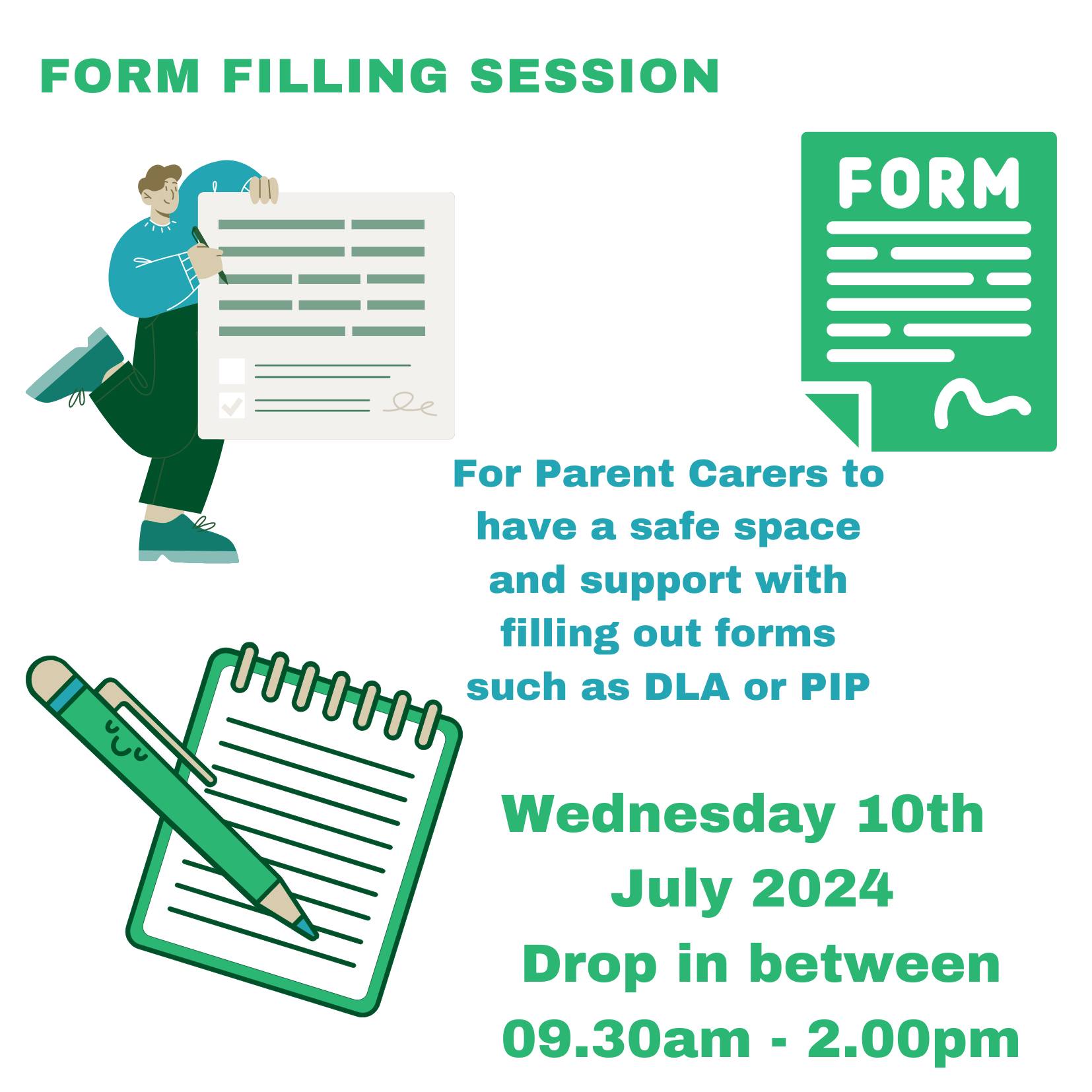 DLA/PIP form filling session is coming... - The Spring Centre | Facebook