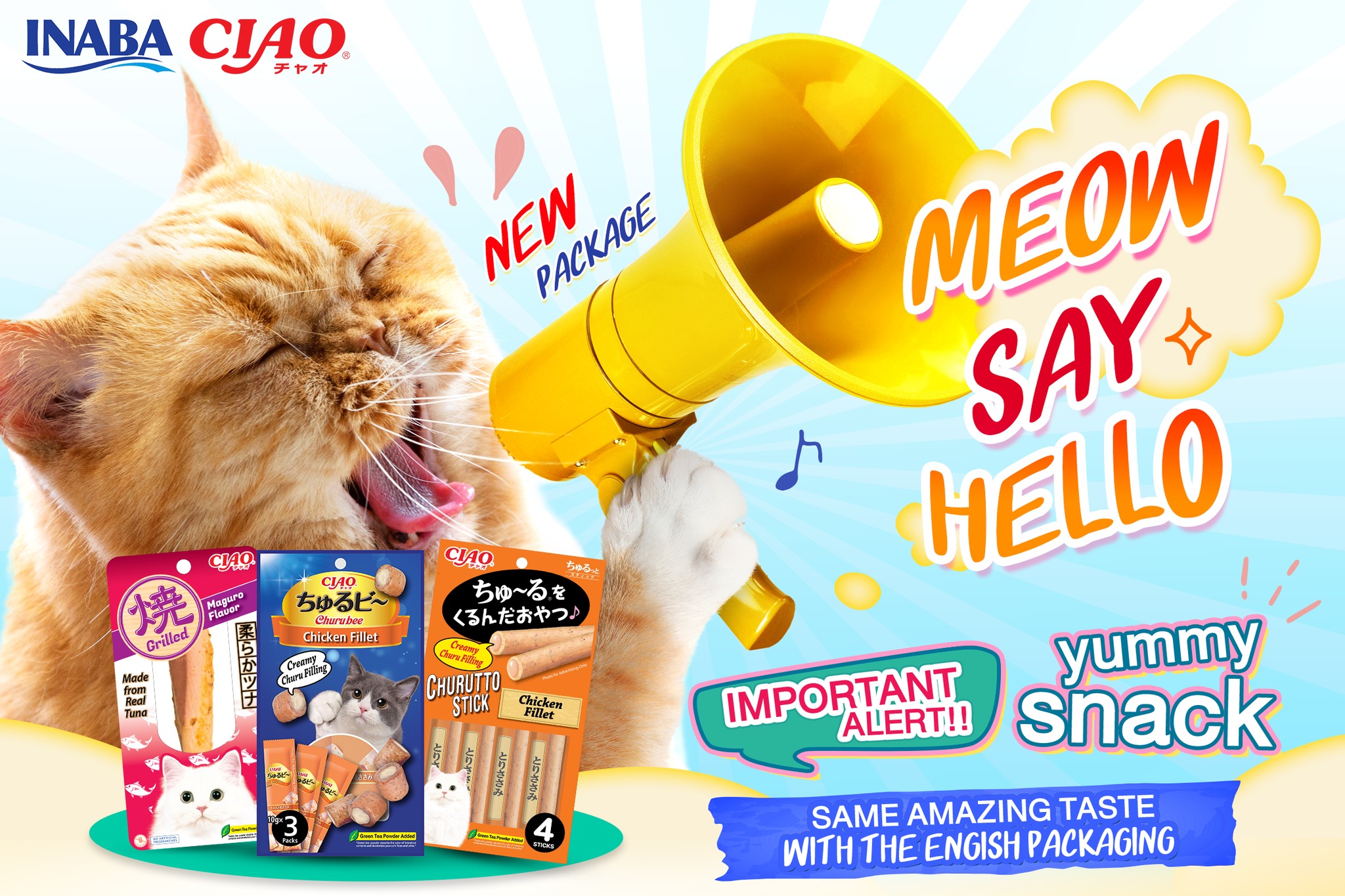📢😸MEOW SAYS HELLO! Get the new look,... - Inaba-Ciao Malaysia | Facebook